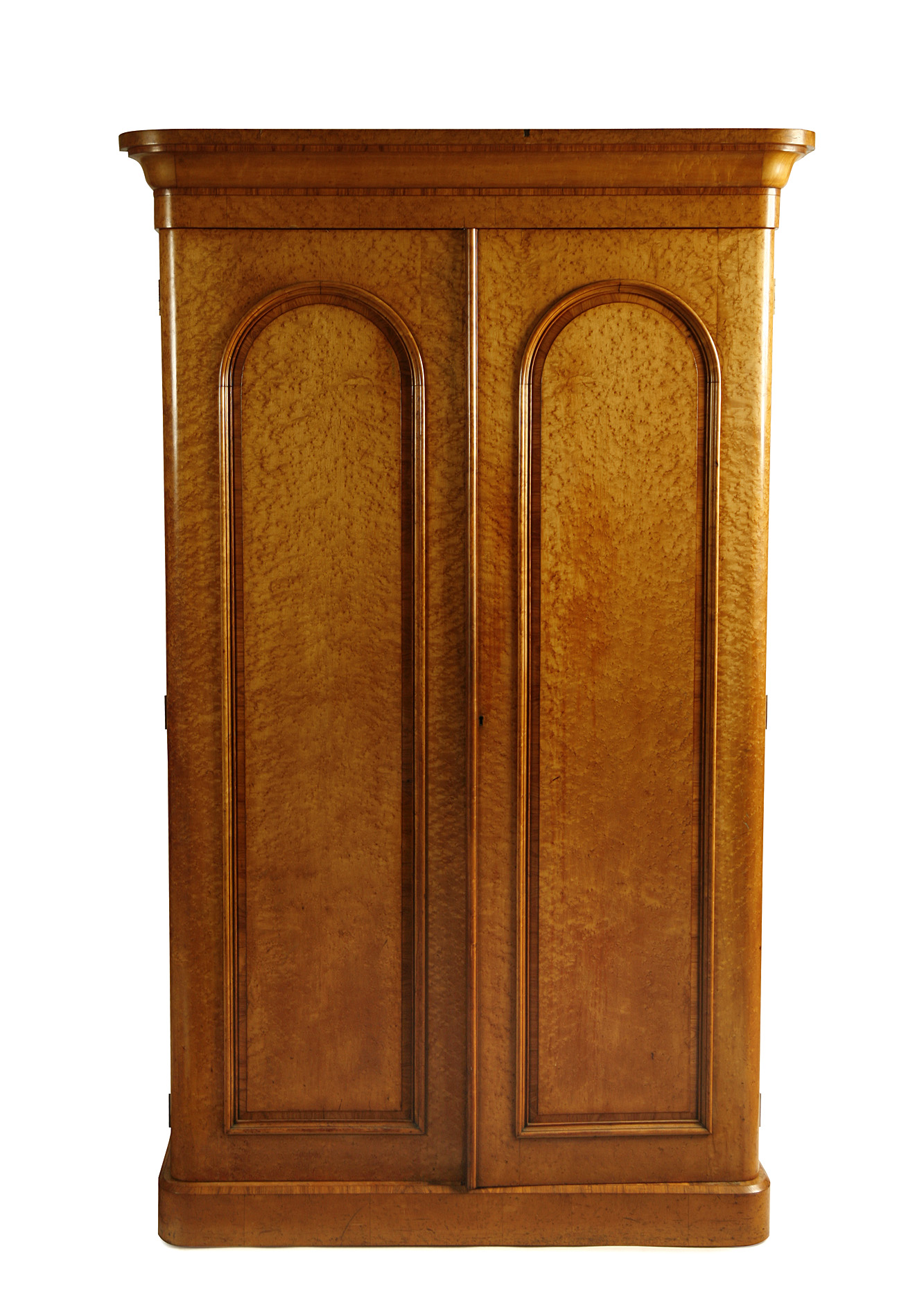 FIVE PIECE VICTORIAN SATIN BIRCH BEDROOM SUITE