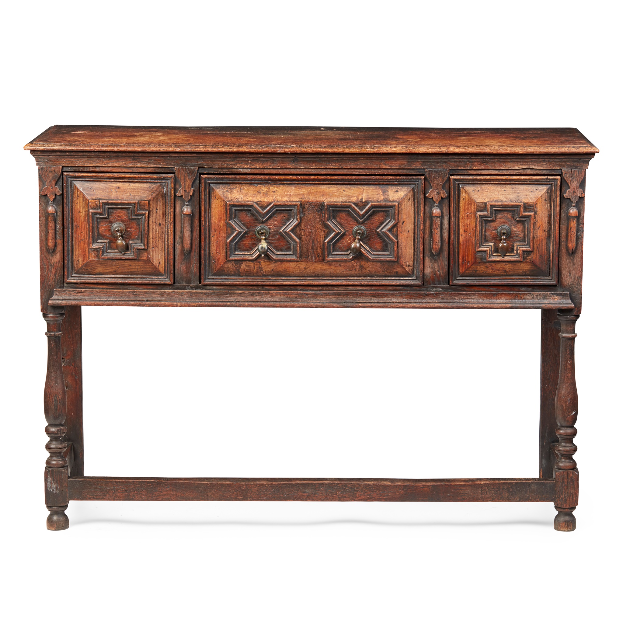 CHARLES II STYLE OAK DRESSER