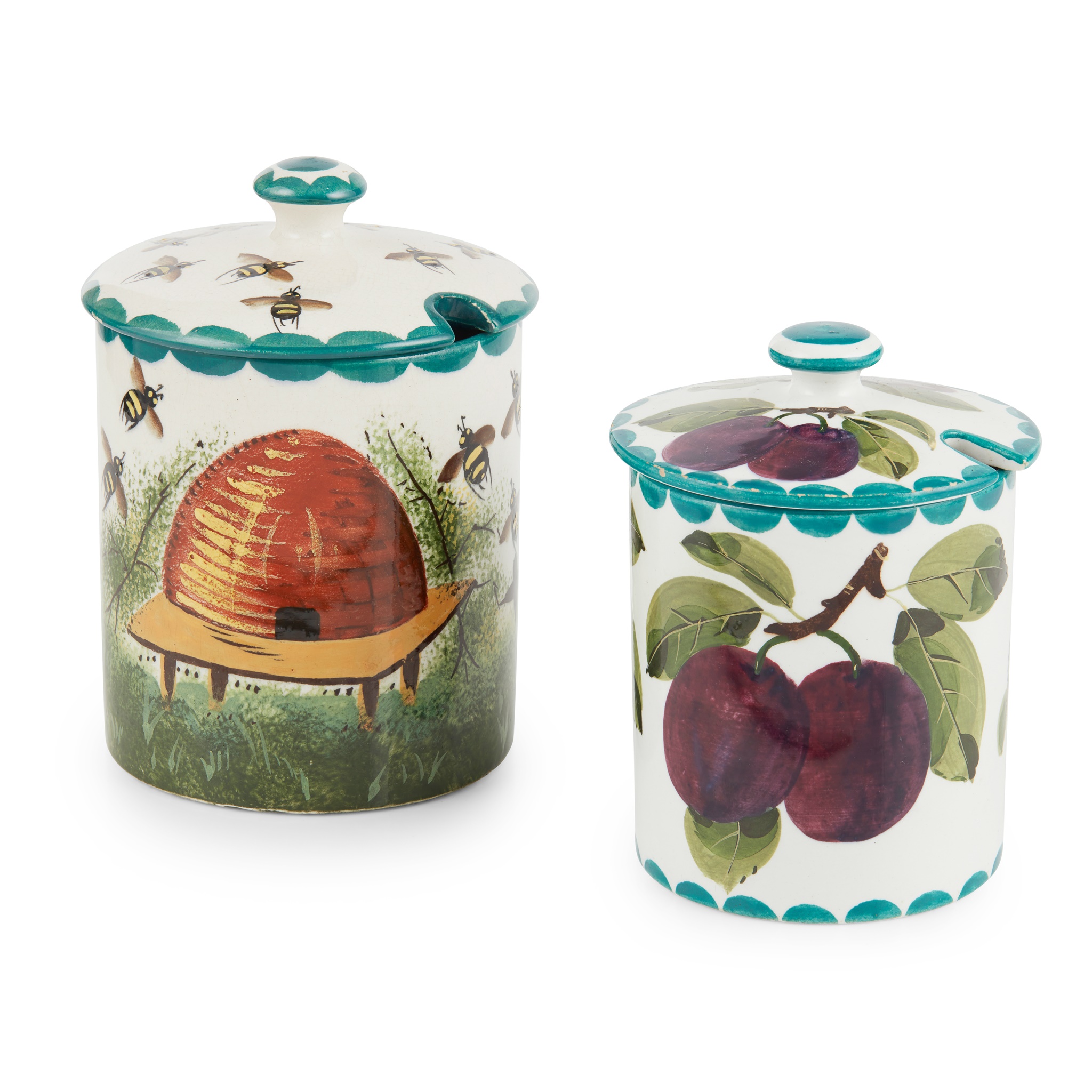 A WEMYSS WARE HONEY POT & COVER