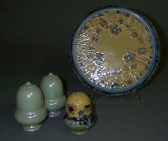 A Macintyre Moorcroft pepper pot