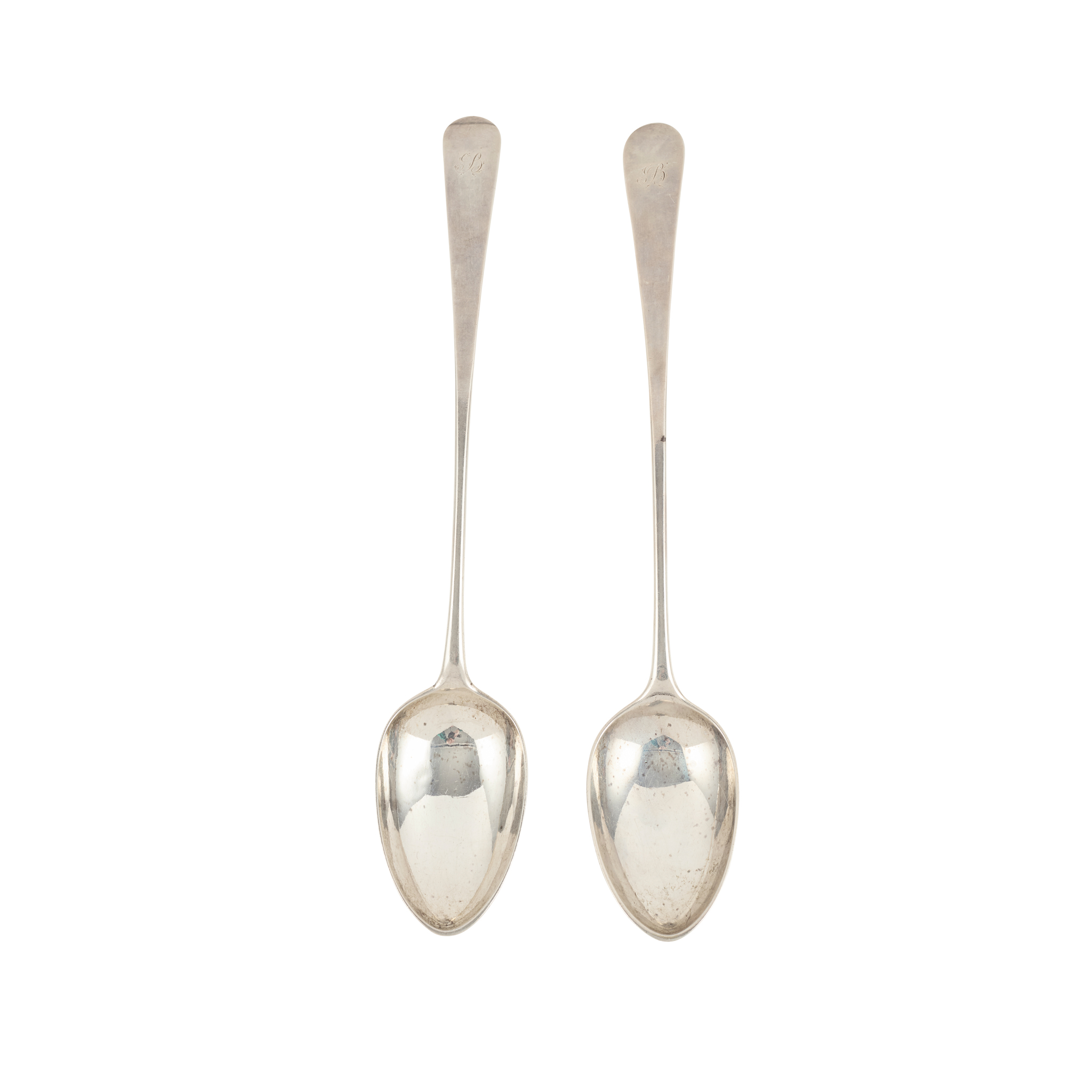 A PAIR OF GEORGE III SERVING SPOONS