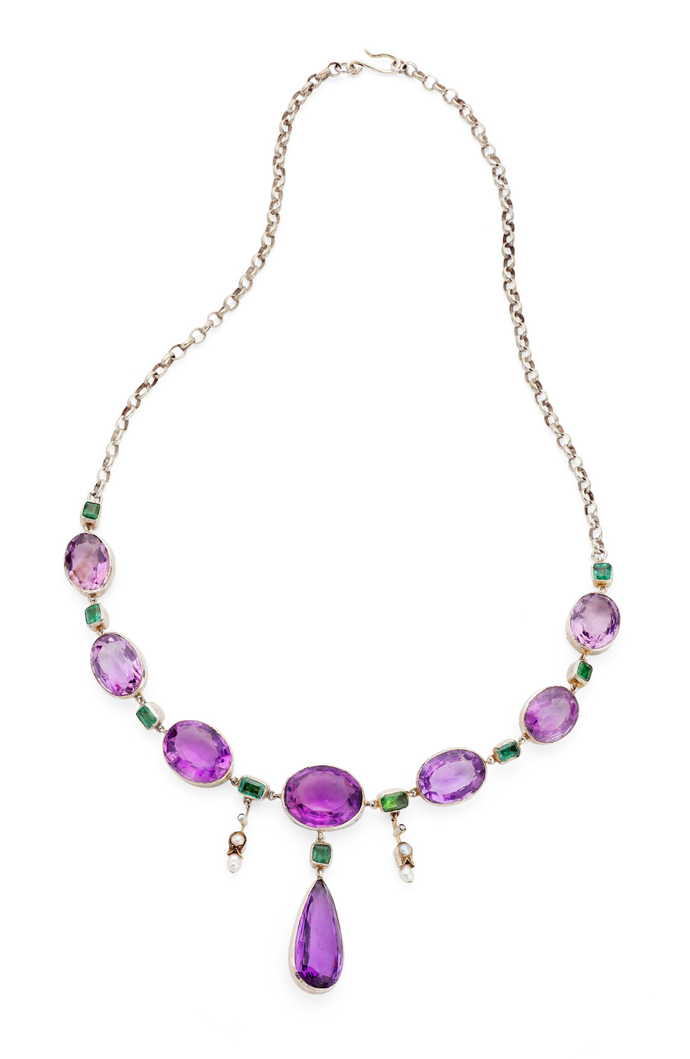 An early 20th century multi-gem necklace
