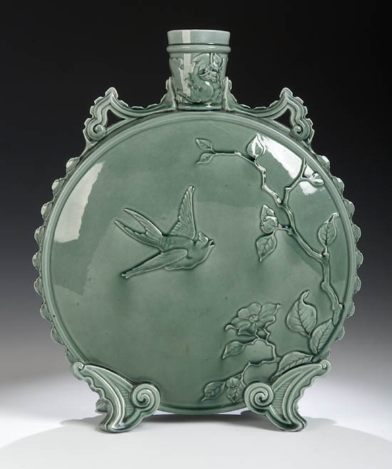 A Royal Worcester Aesthetic moon flask