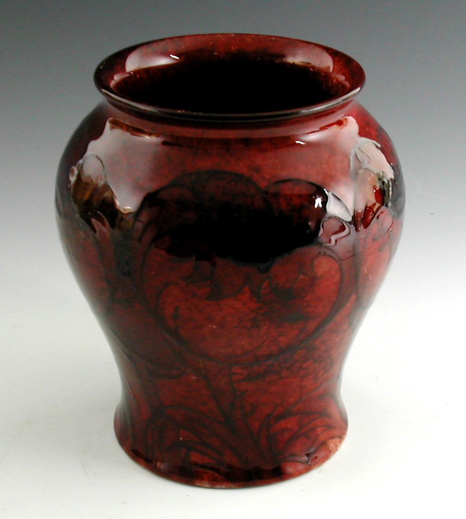 A Moorcroft flambe vase,