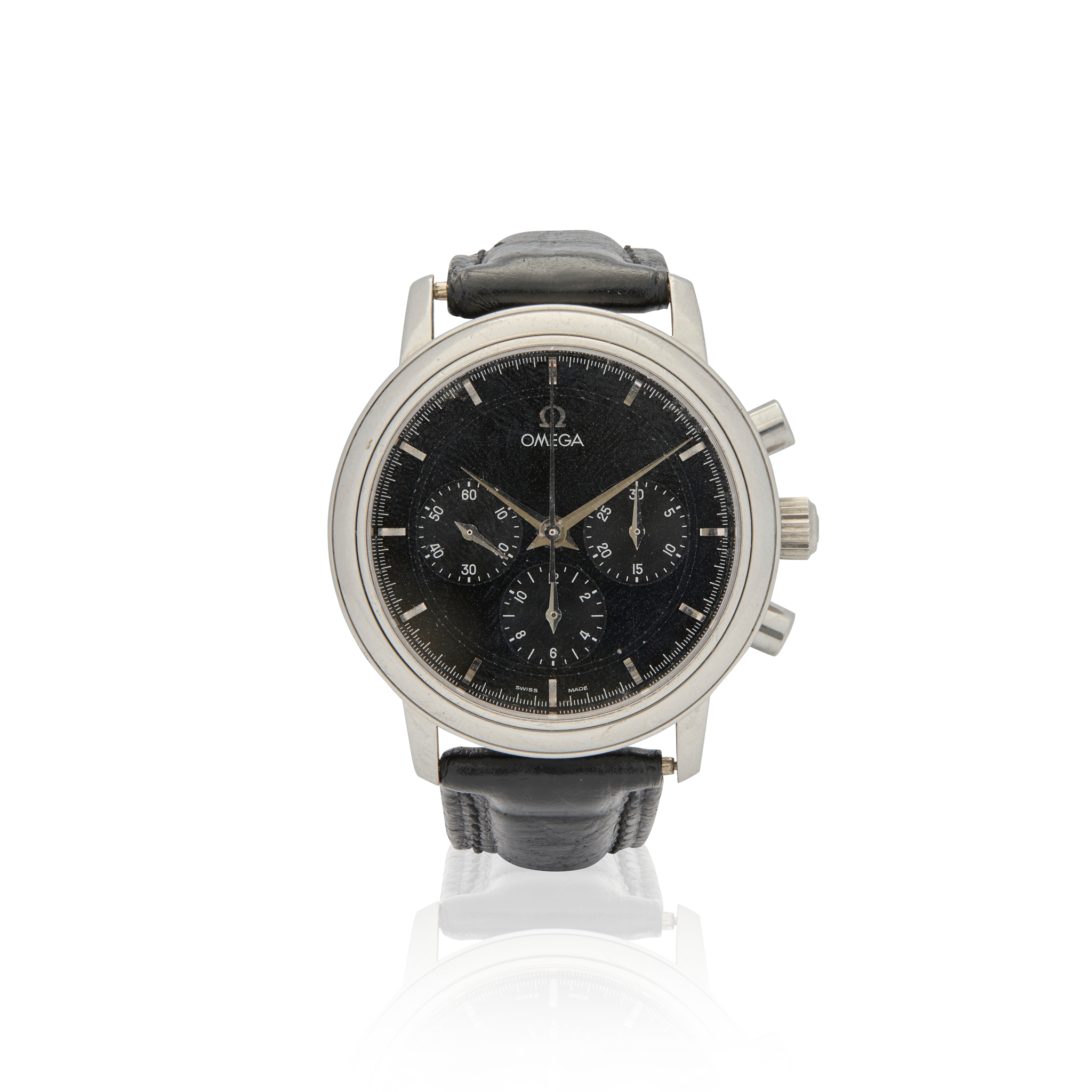 Omega. A stainless steel mechanical chronograph wristwatch