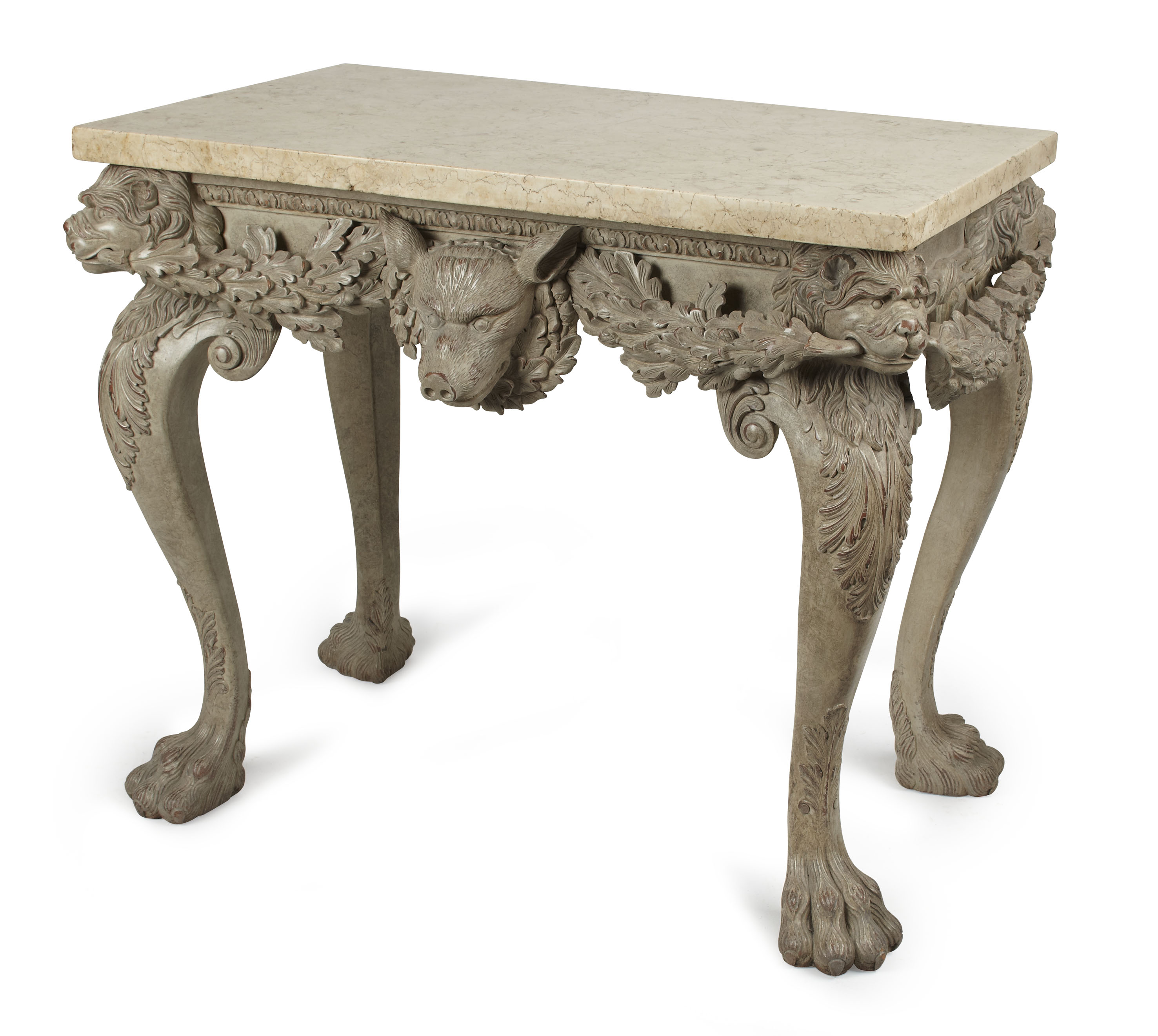 GEORGE II STYLE PAINTED CONSOLE TABLE