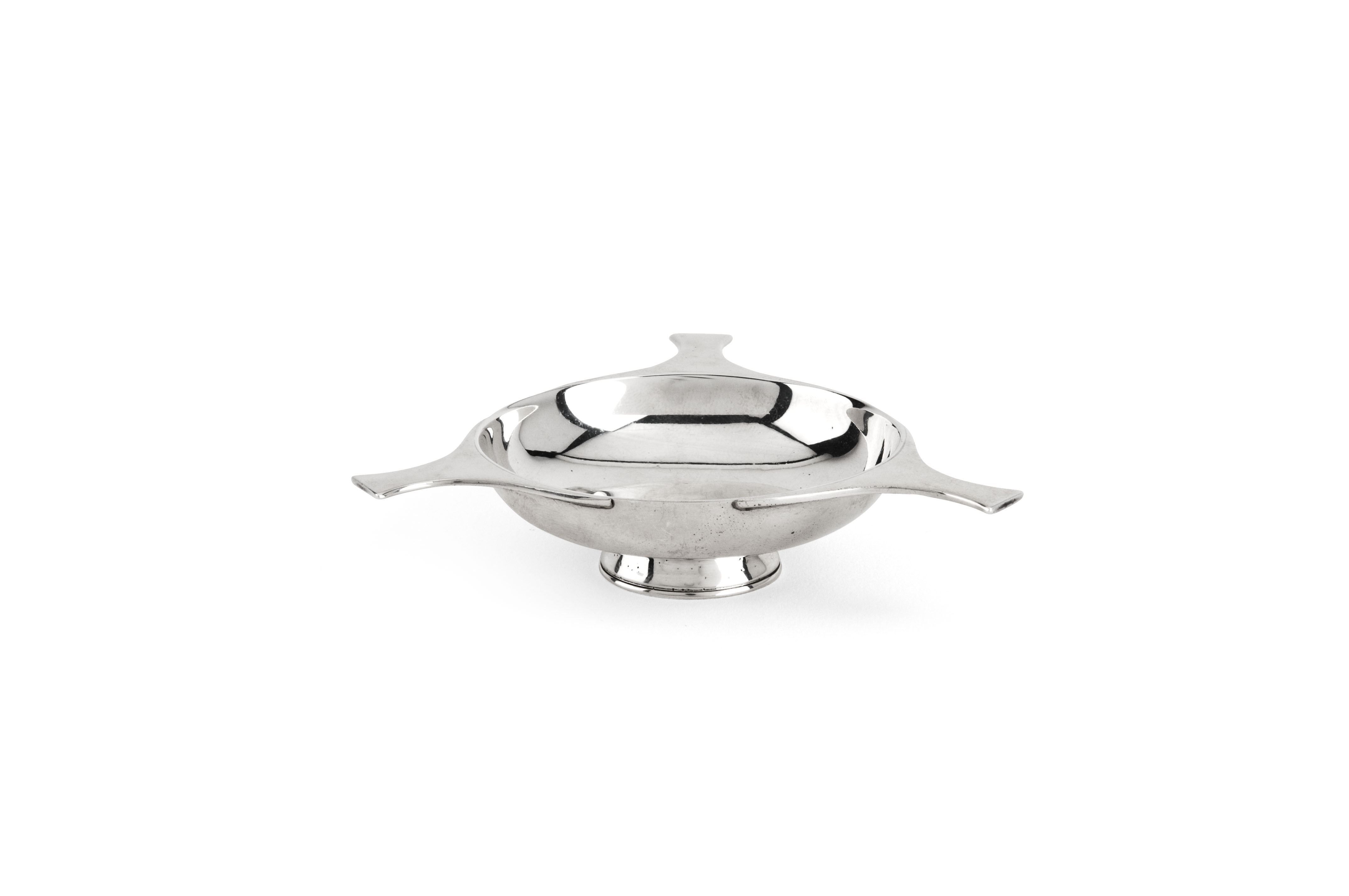 Ballater - a Scottish provincial silver three lugged quaich