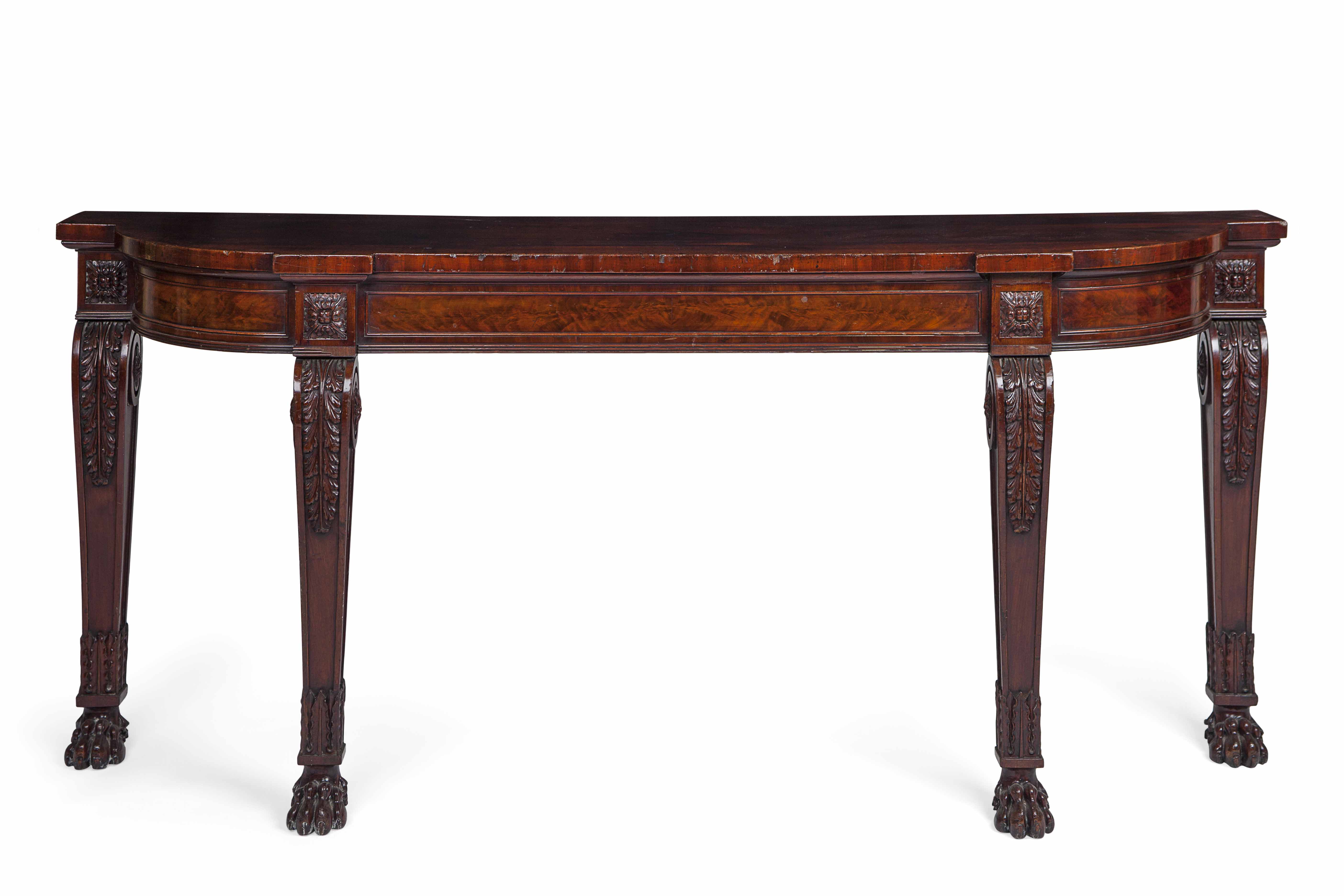 GEORGE IV MAHOGANY SERVING TABLE