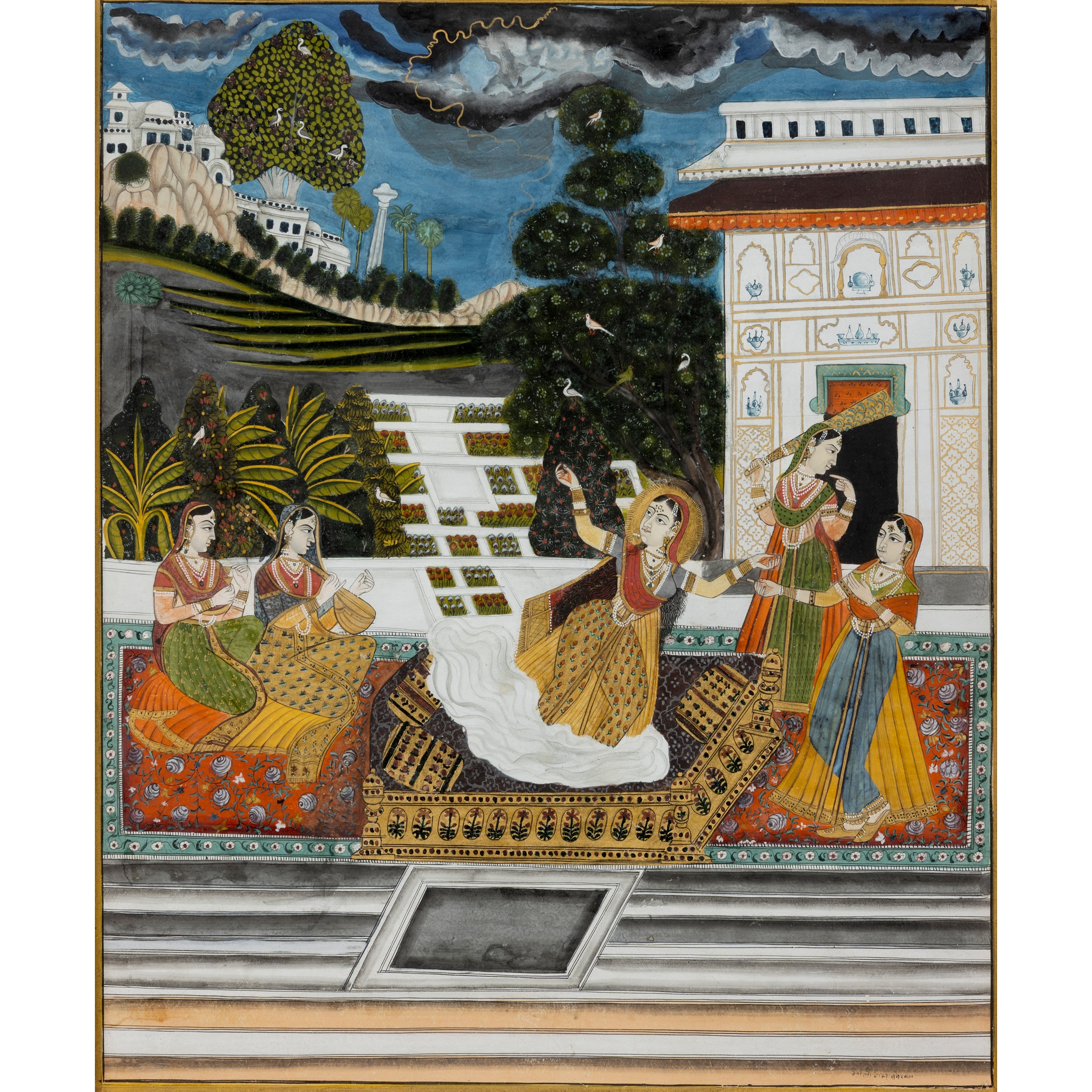 AN ILLUSTRATION FROM A RAGAMALA SERIES: MADHUMADAVI RAGINI