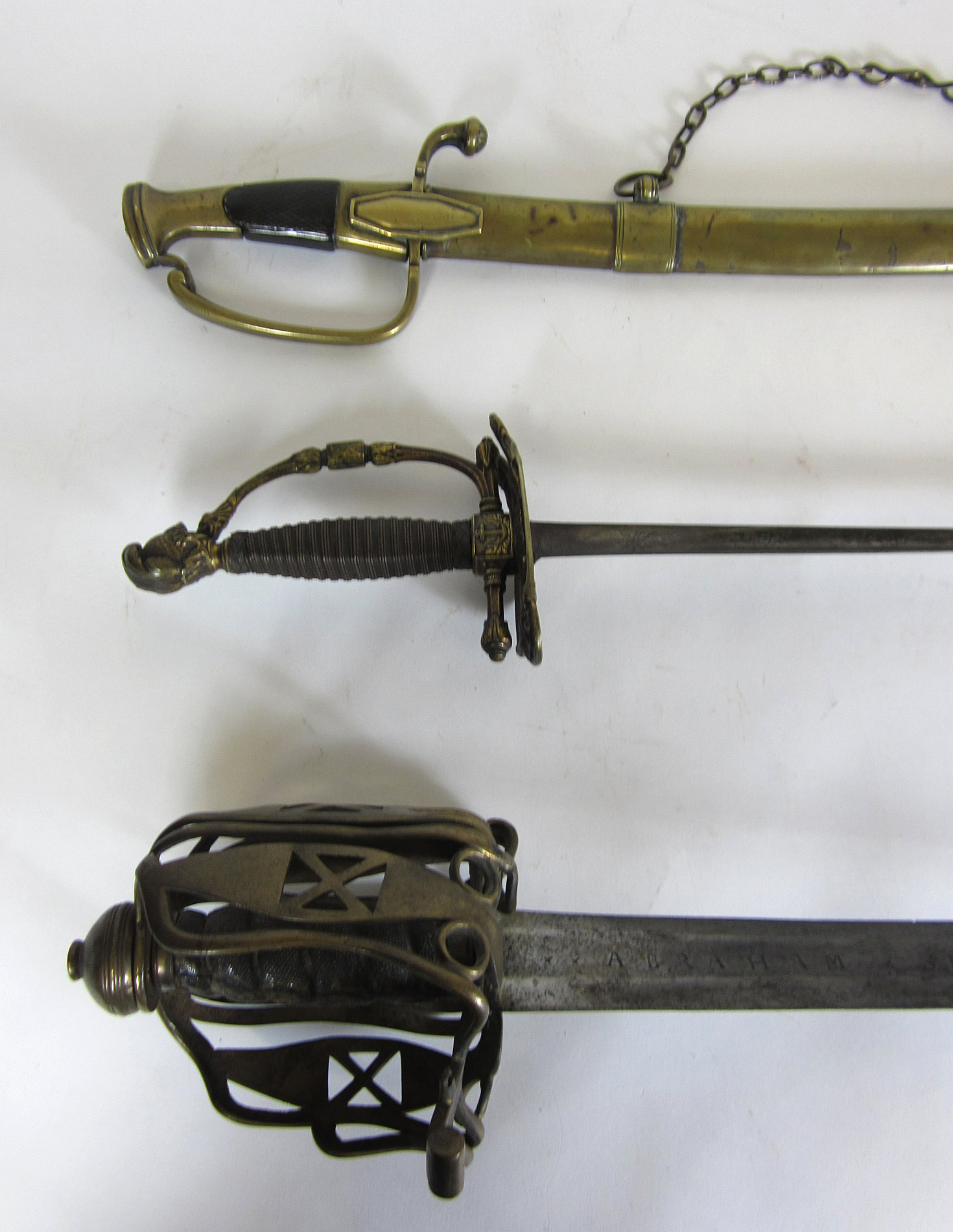 SCOTTISH MILITARY BRASS BASKET HILTED BROADSWORD