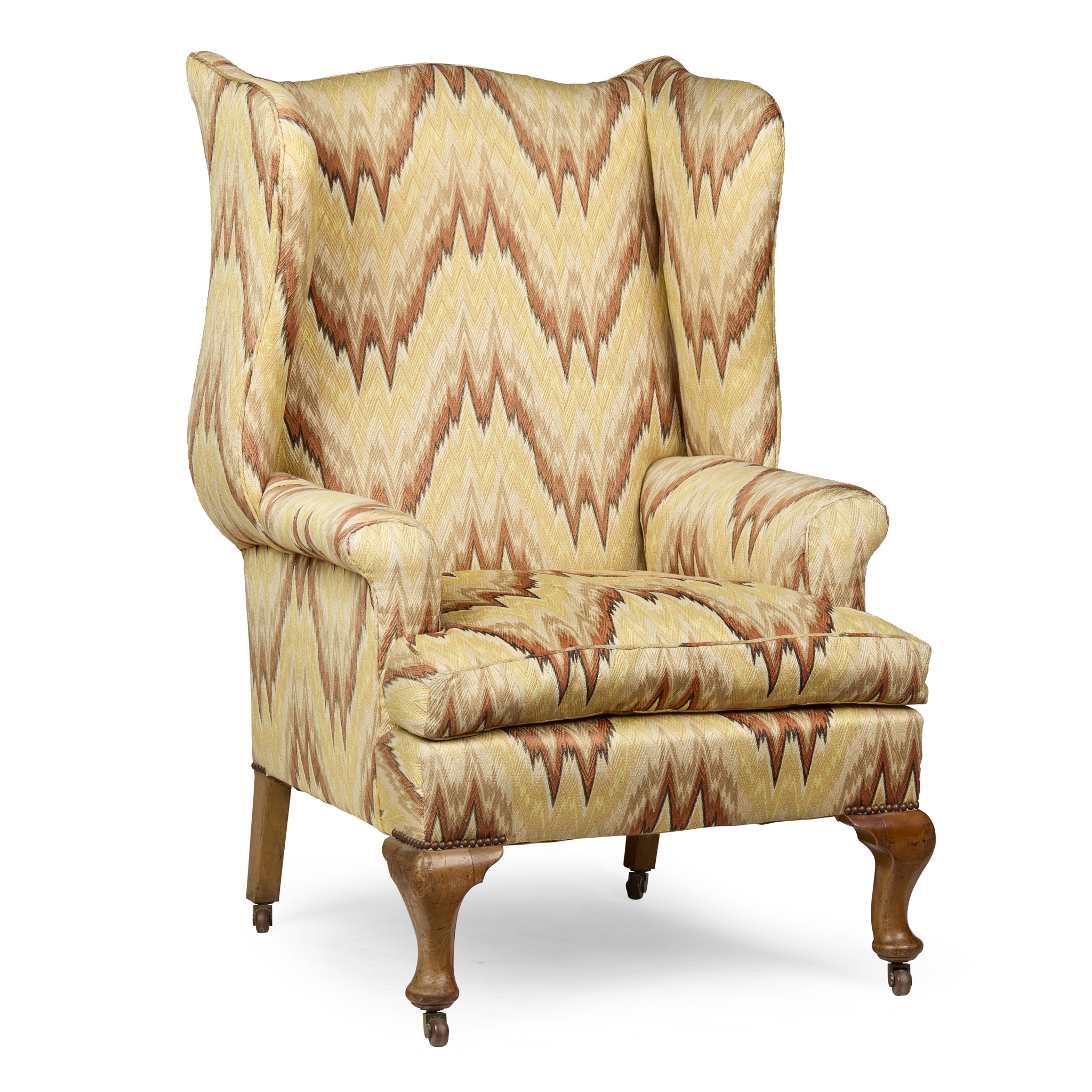 GEORGIAN STYLE WINGBACK ARMCHAIR