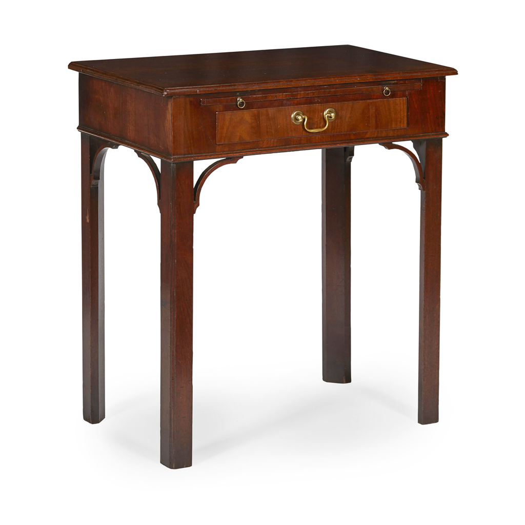 GEORGE II WALNUT WRITING TABLE
