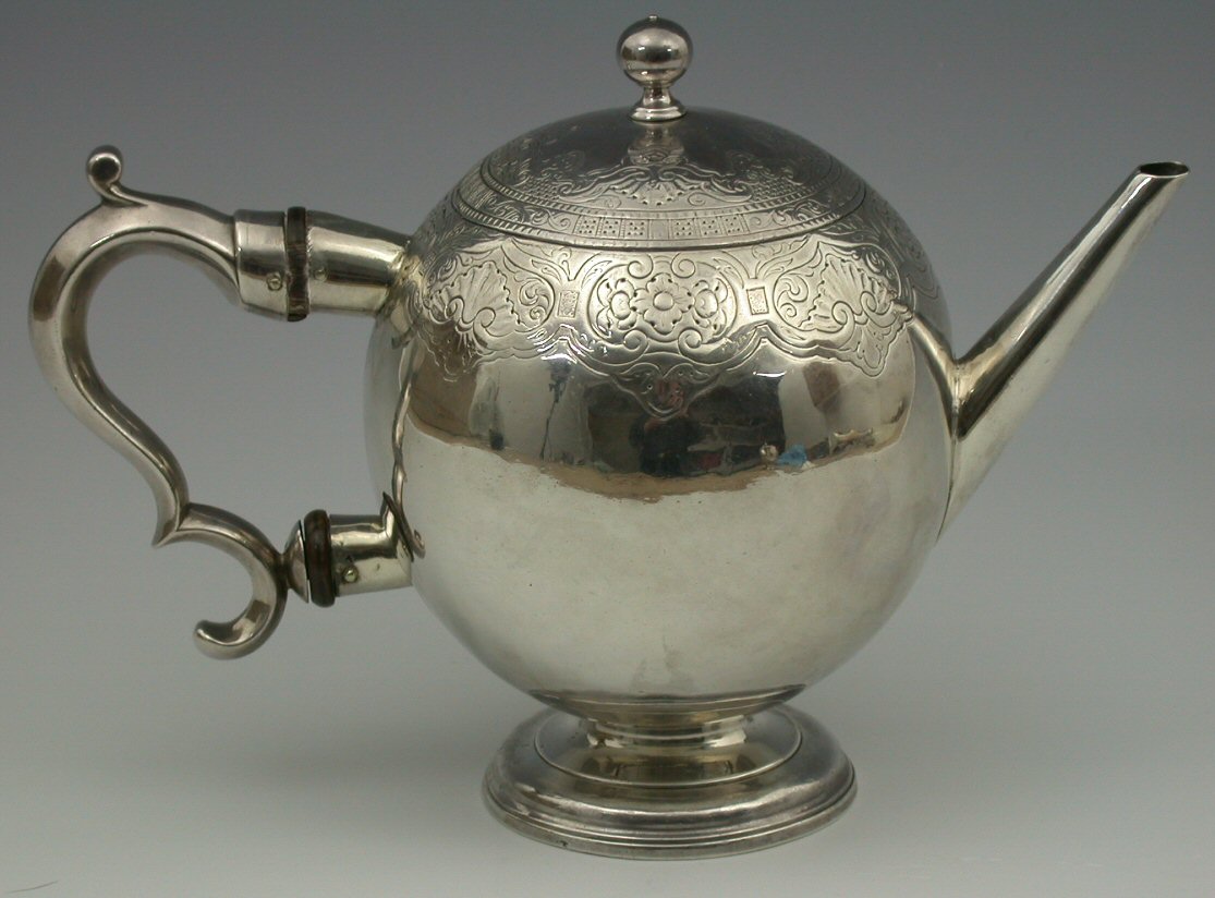 A George II Scottish bullet teapot