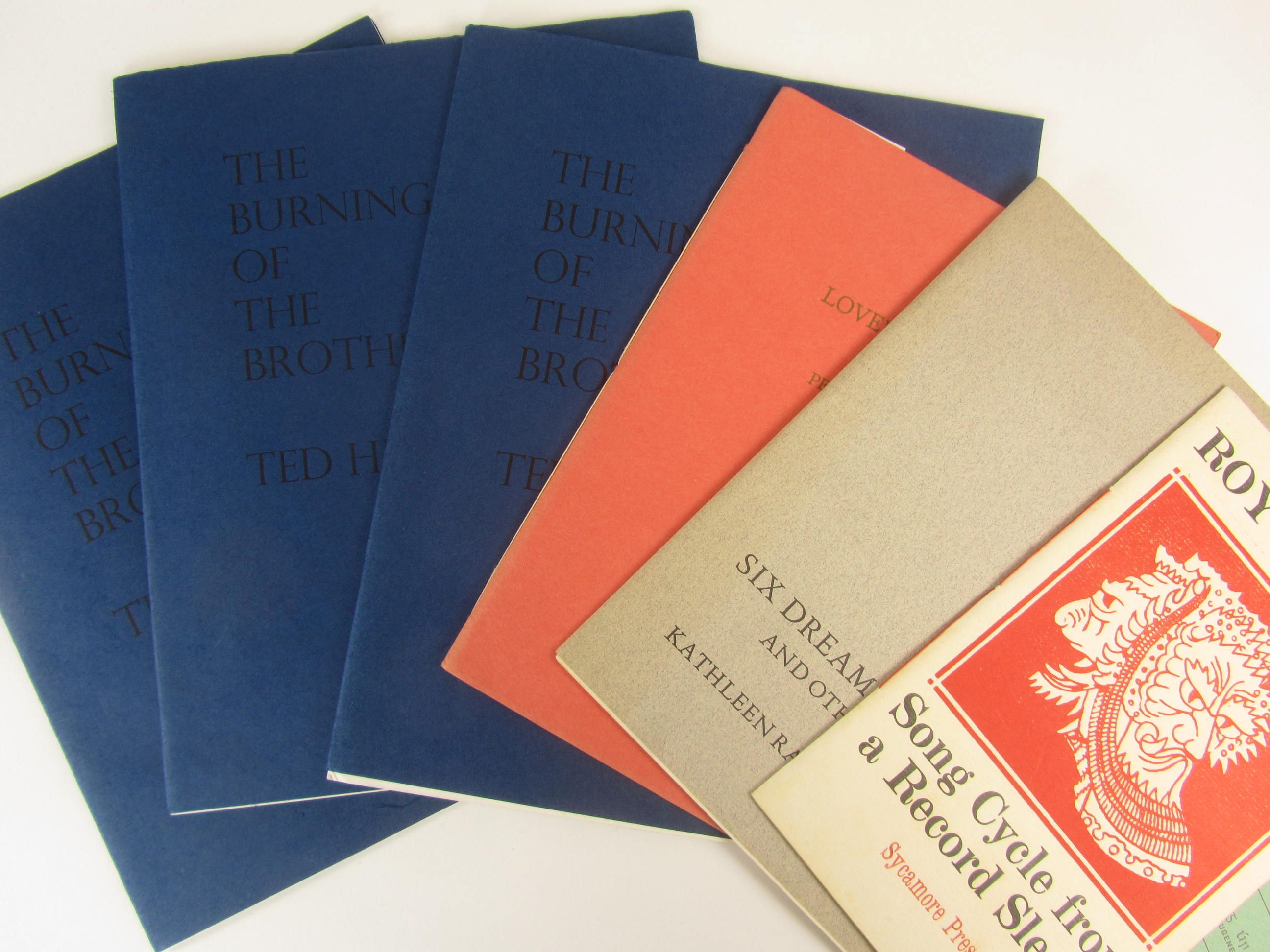 Private press - poetry - Kathleen Raine, Peter Redgrove, Roy Fuller, Ted Hughes