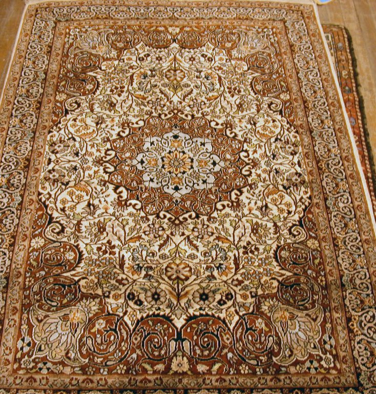 A silk Persian rug