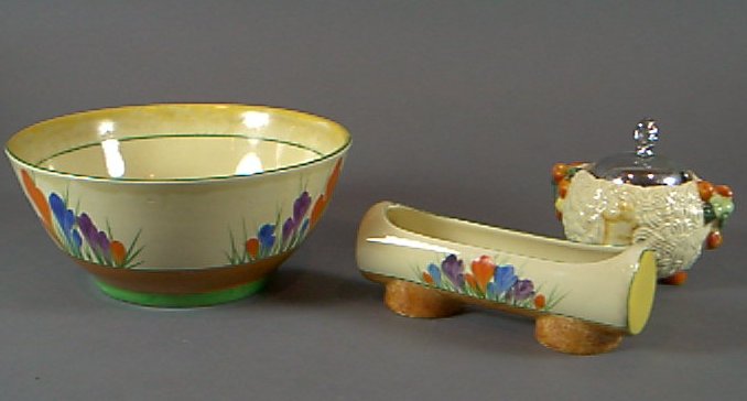 A Clarice Cliff circular bowl
