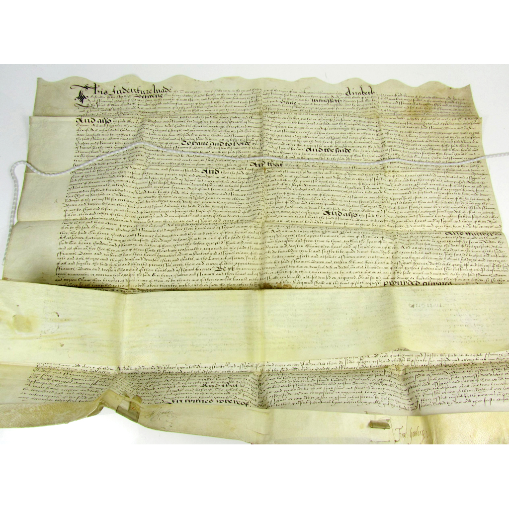 Elizabethan indenture