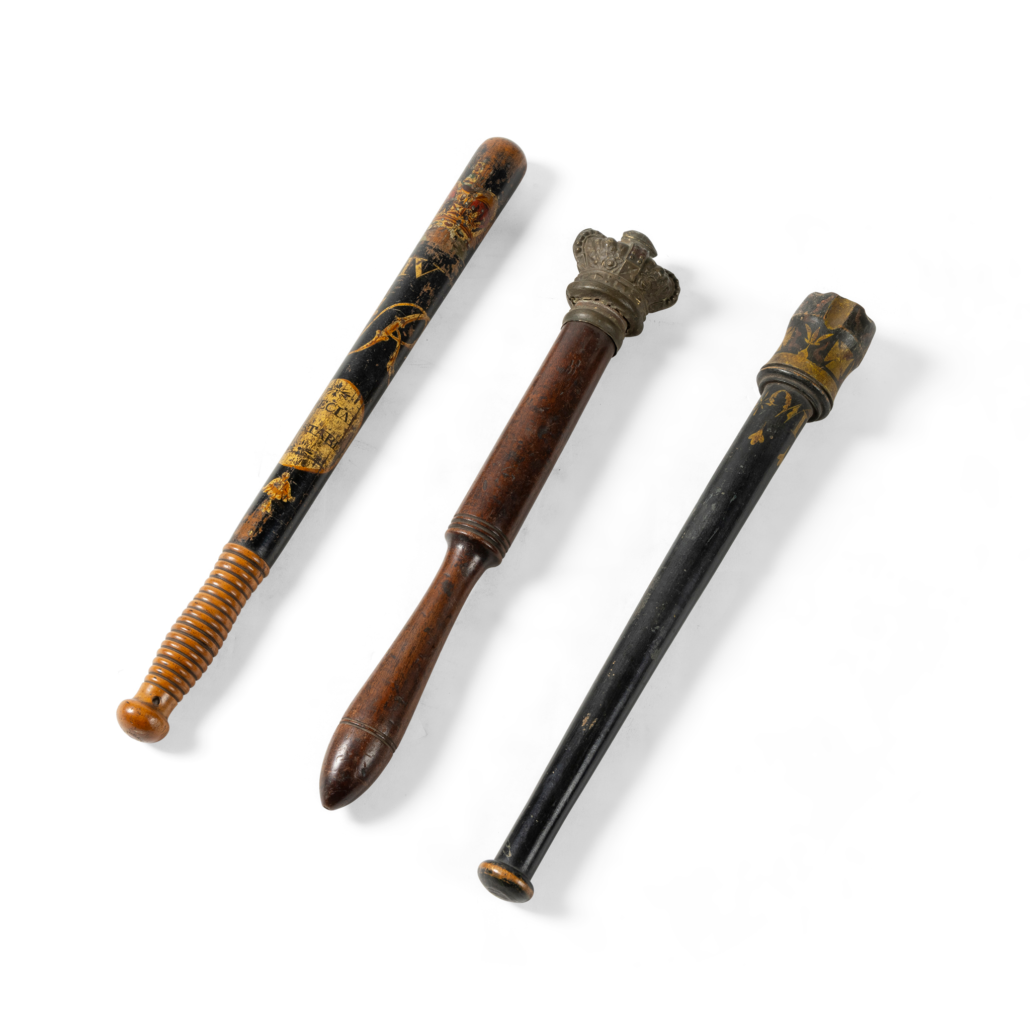THREE WILLIAM V TRUNCHEONS