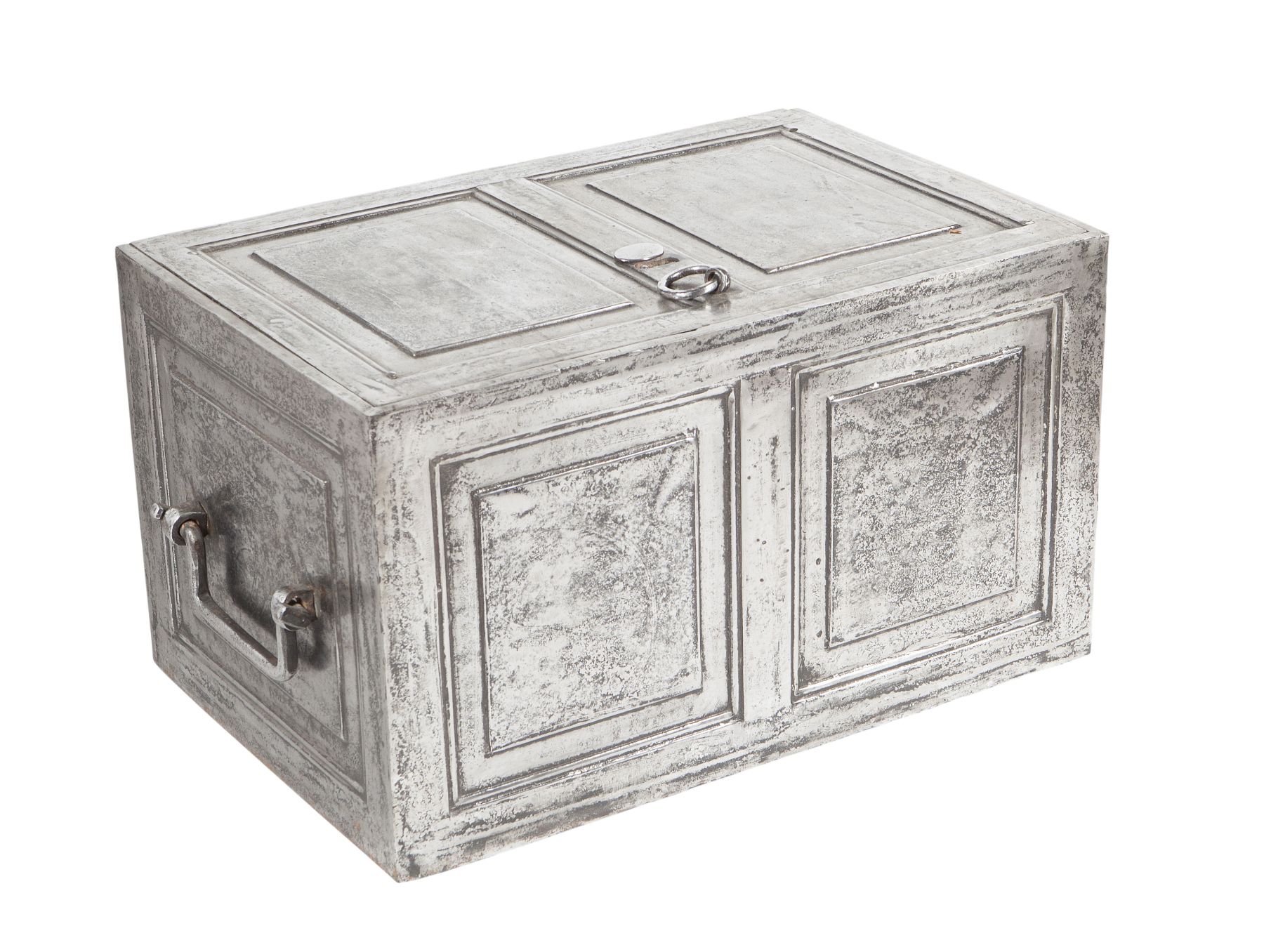 GEORGE III STEEL STRONG BOX