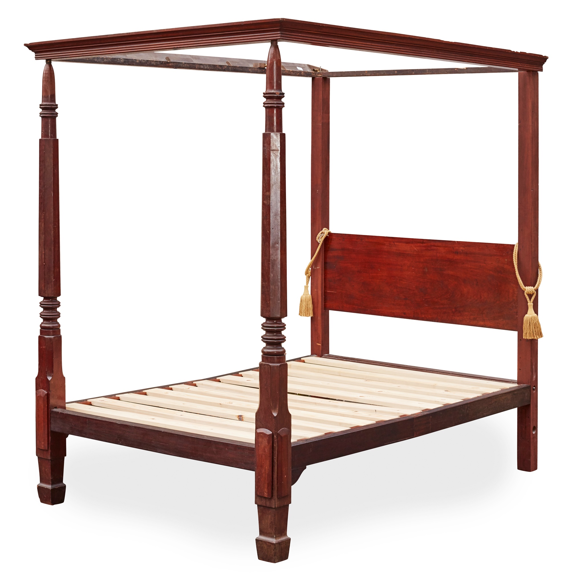 GEORGE III MAHOGANY FOUR POSTER BED