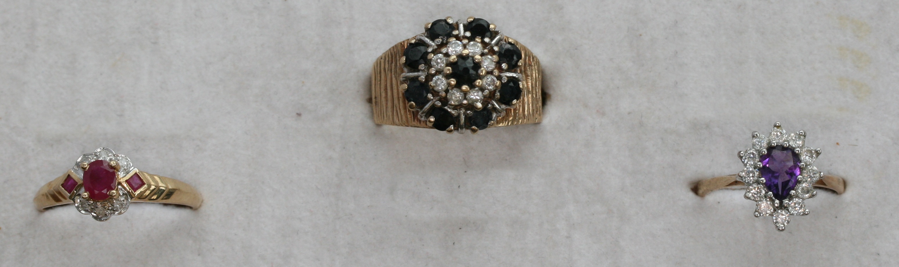 A ruby and diamond ring