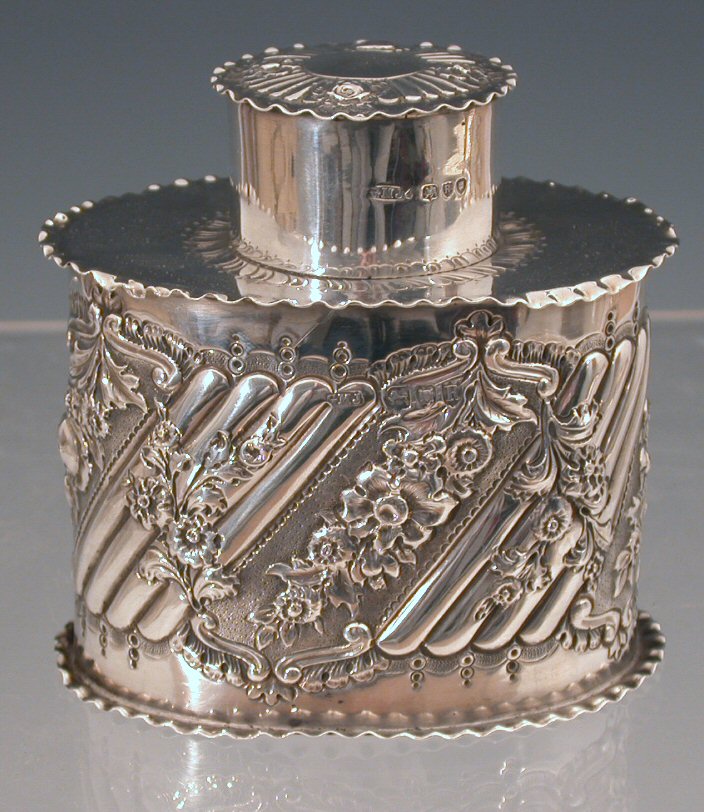 A Victorian tea caddy