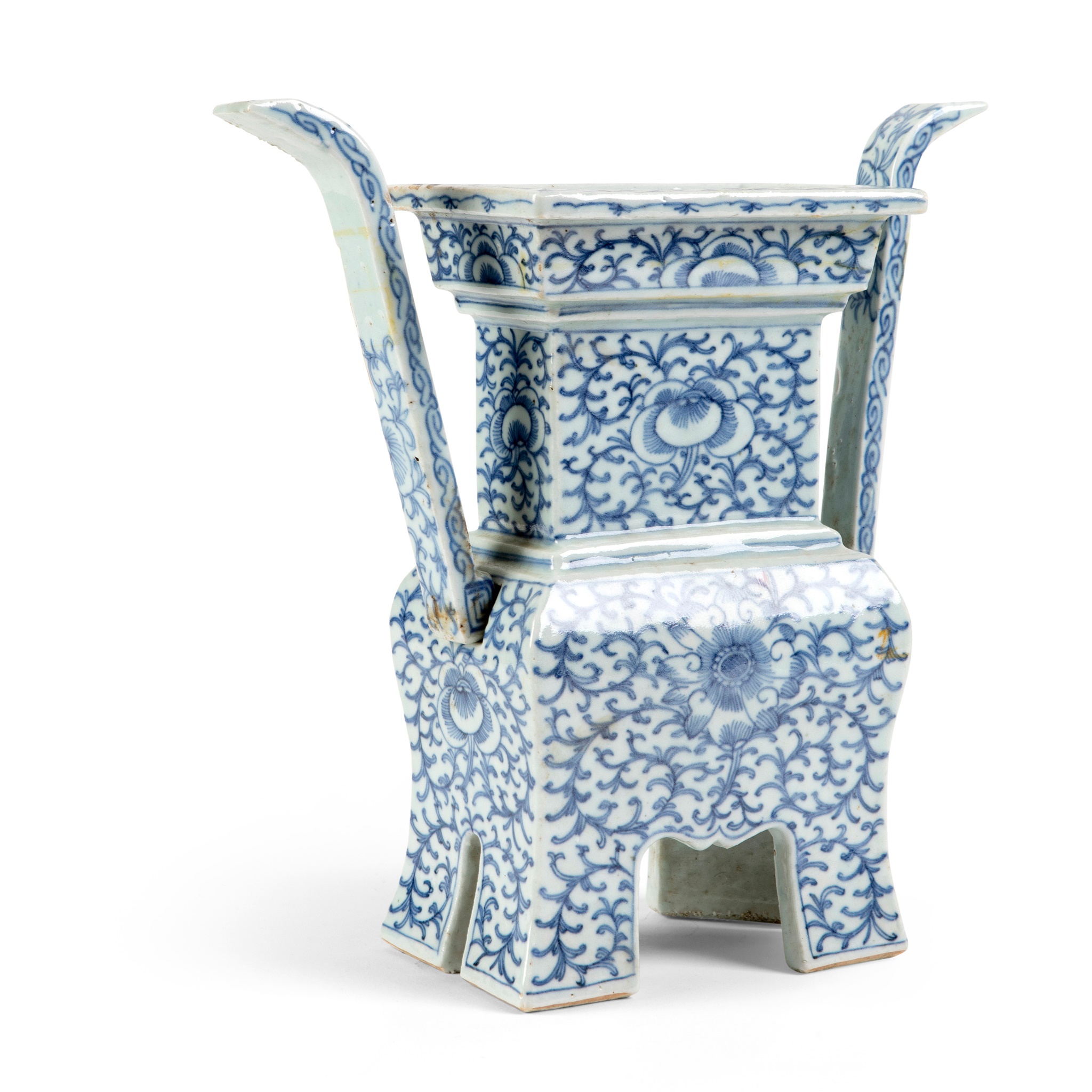 BLUE AND WHITE 'DING' CENSER