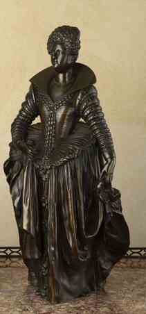 A 20th century French bronze figure of Catherine de Medici