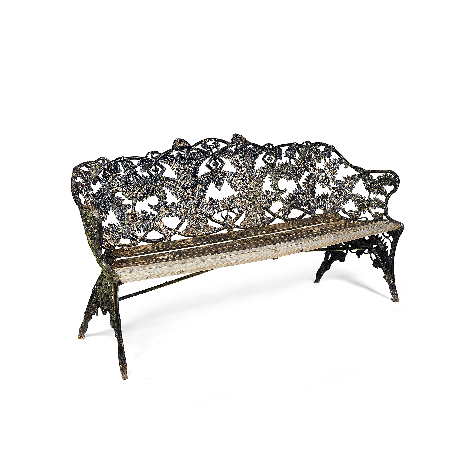 VICTORIAN 'FERN' CAST IRON GARDEN BENCH