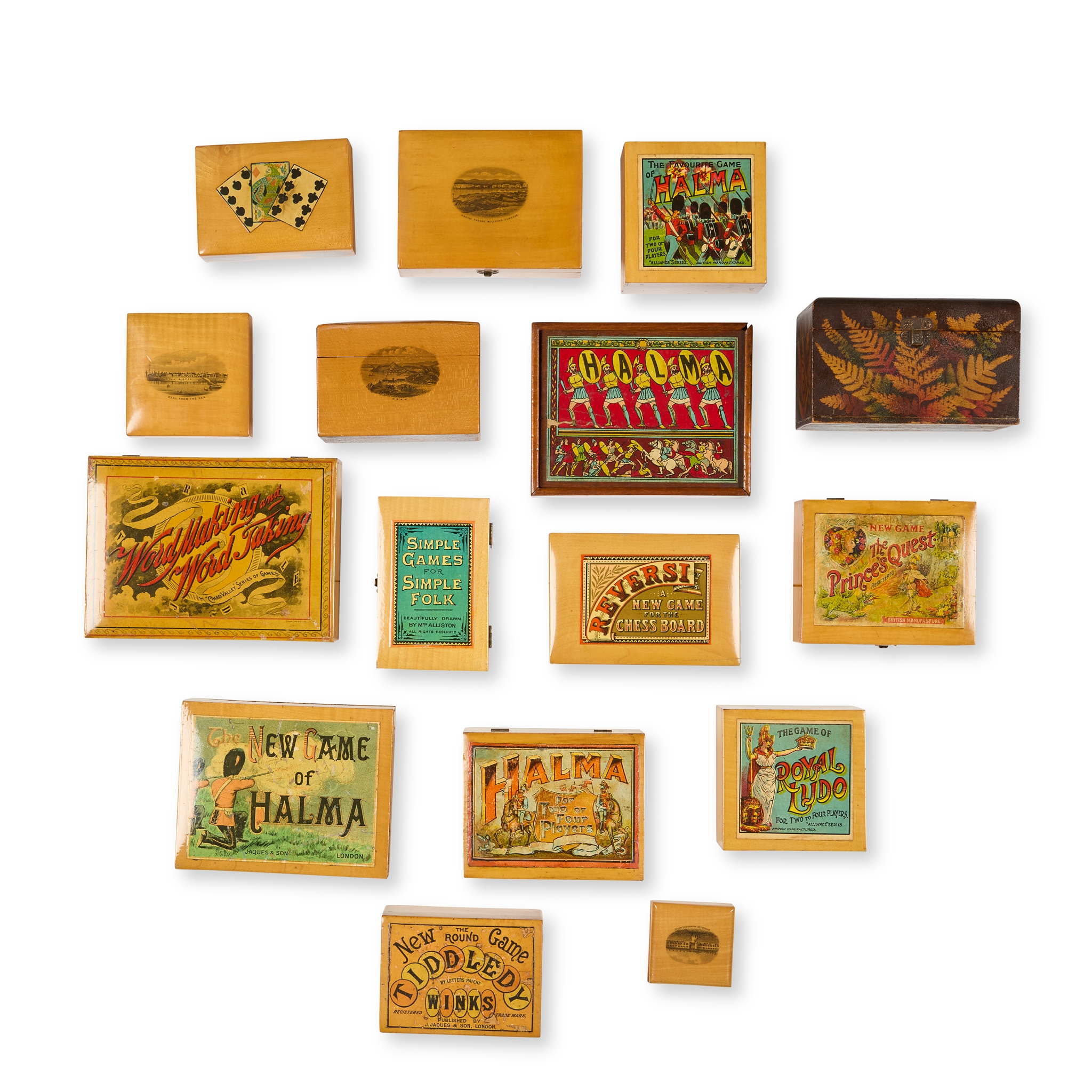 A COLLECTION OF MAUCHLINE WARE GAMES