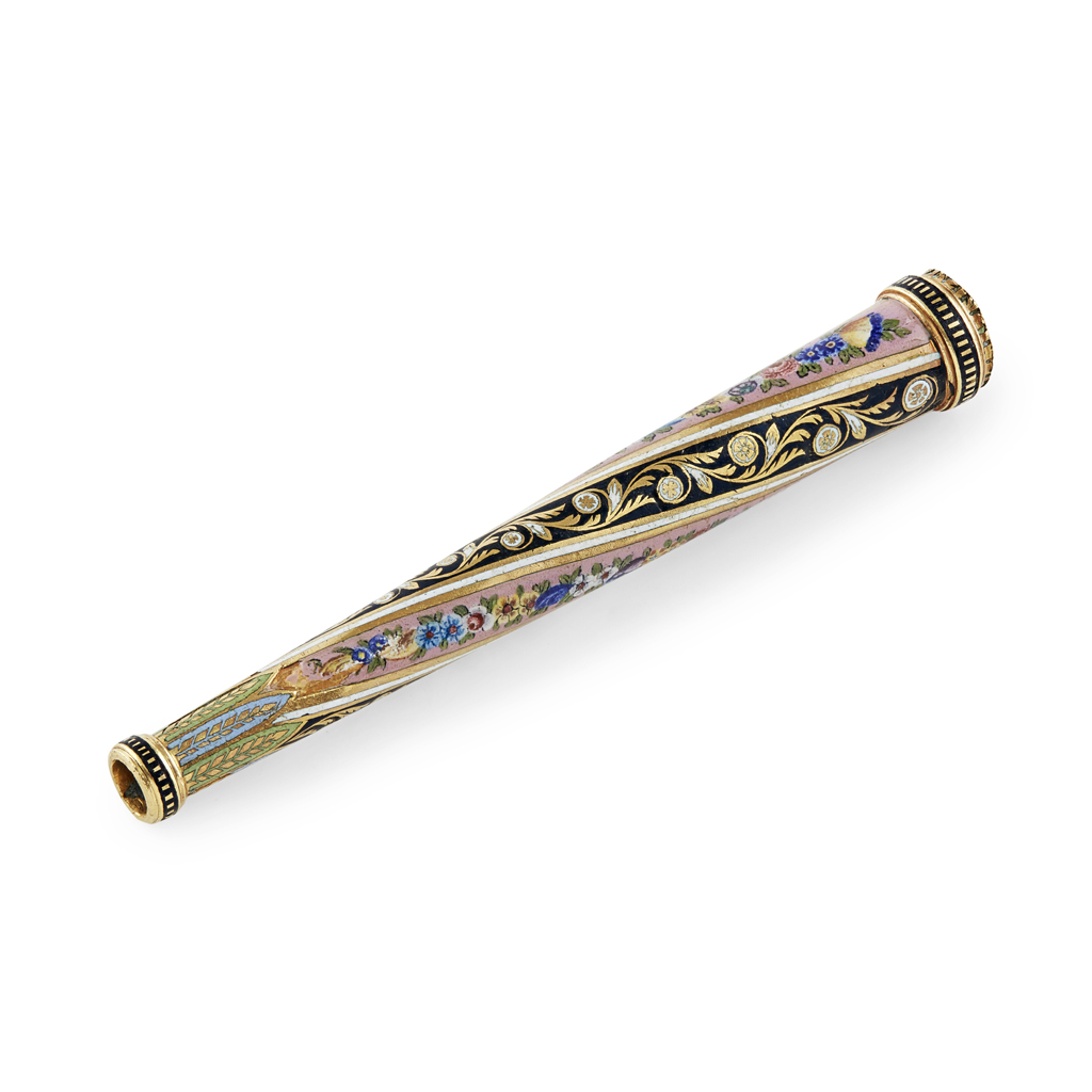 ENAMELLED CHEROOT HOLDER