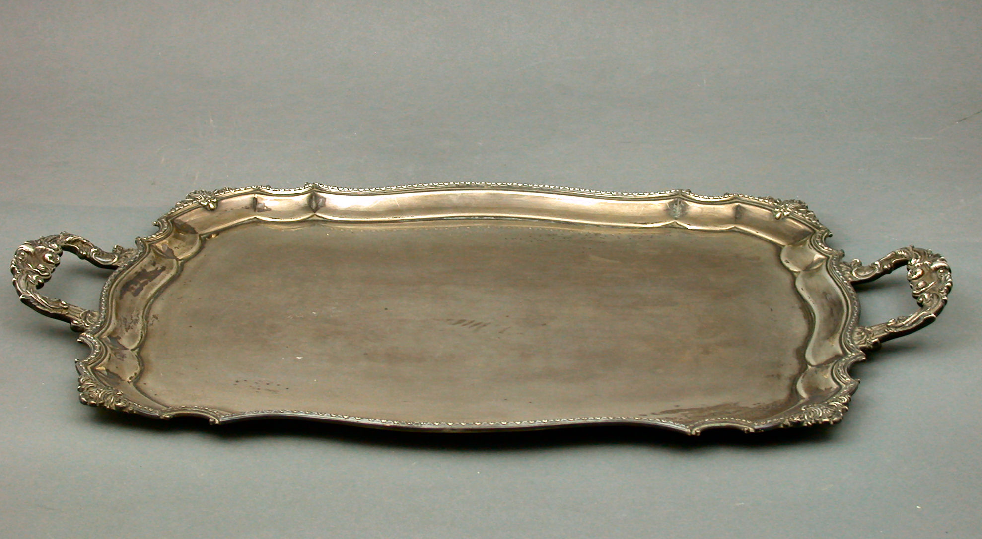 A large twin handled tray,
