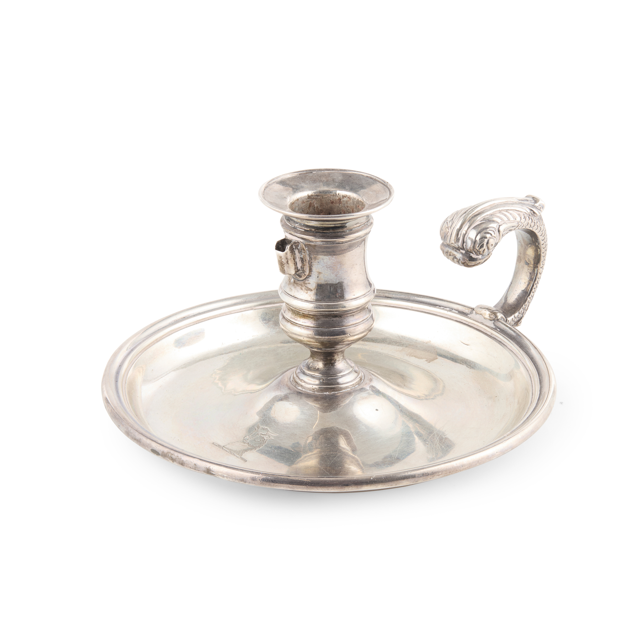 A GEORGE III CHAMBERSTICK