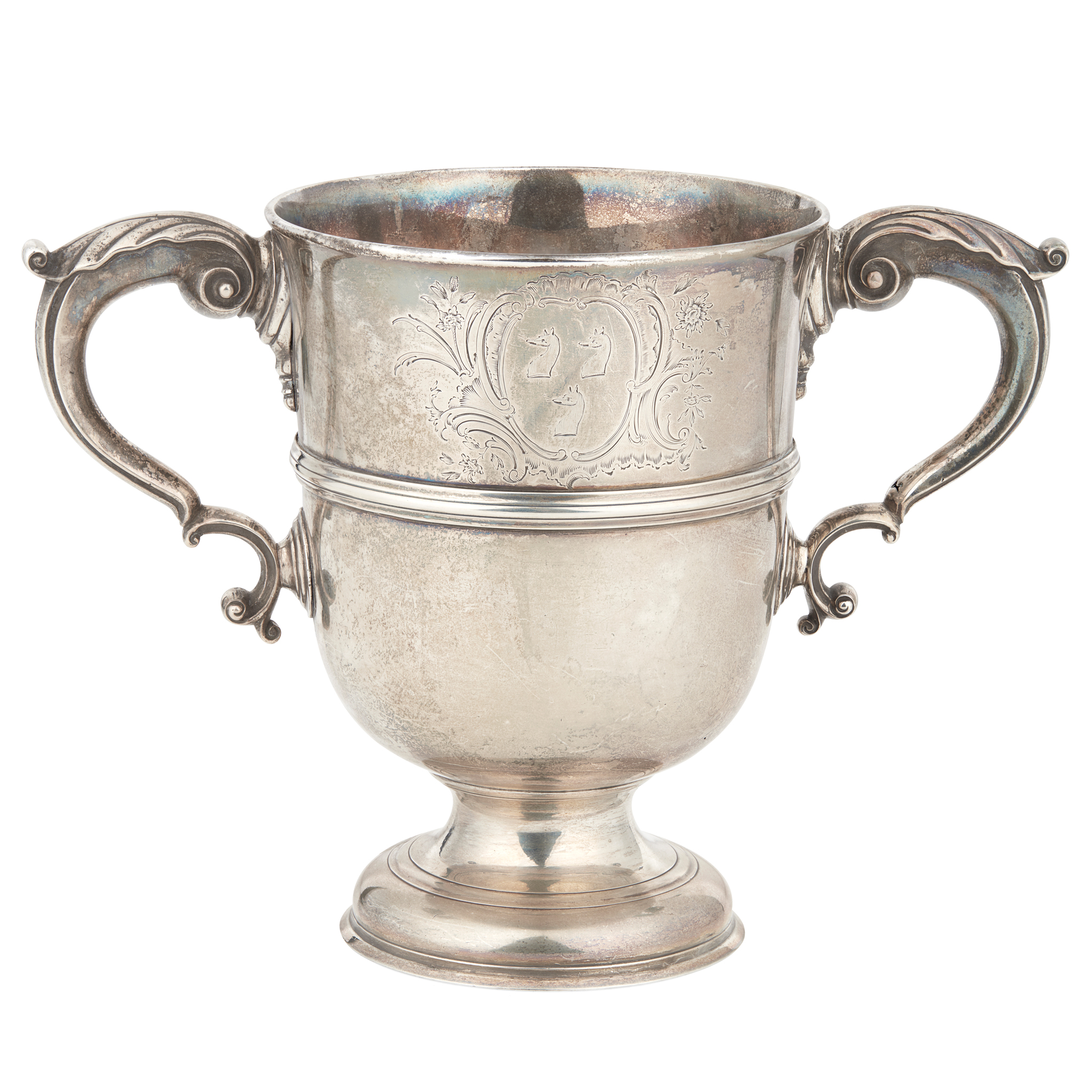 An Irish George II twin-handled cup