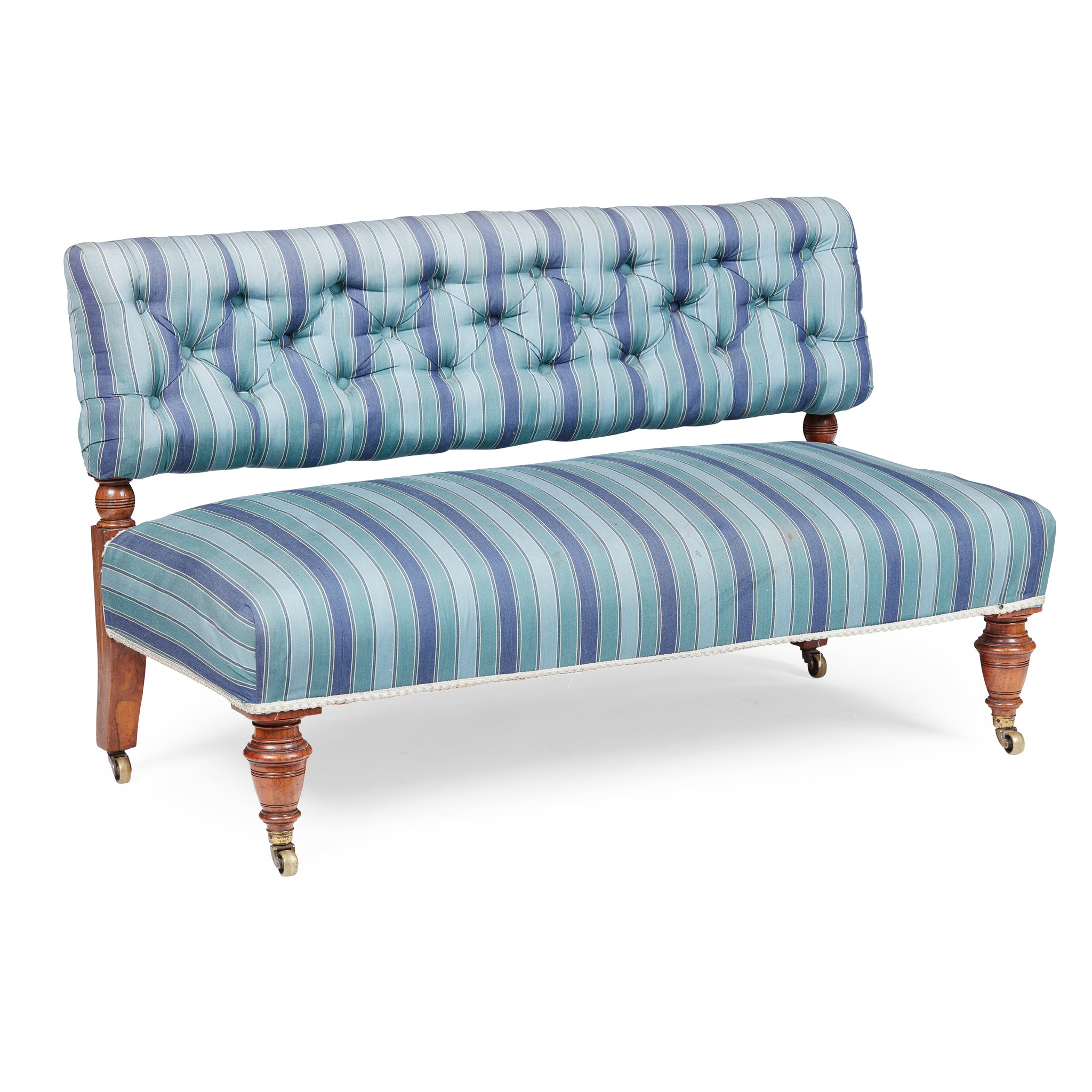 VICTORIAN SMALL SETTEE, MORISON & CO. EDINBURGH