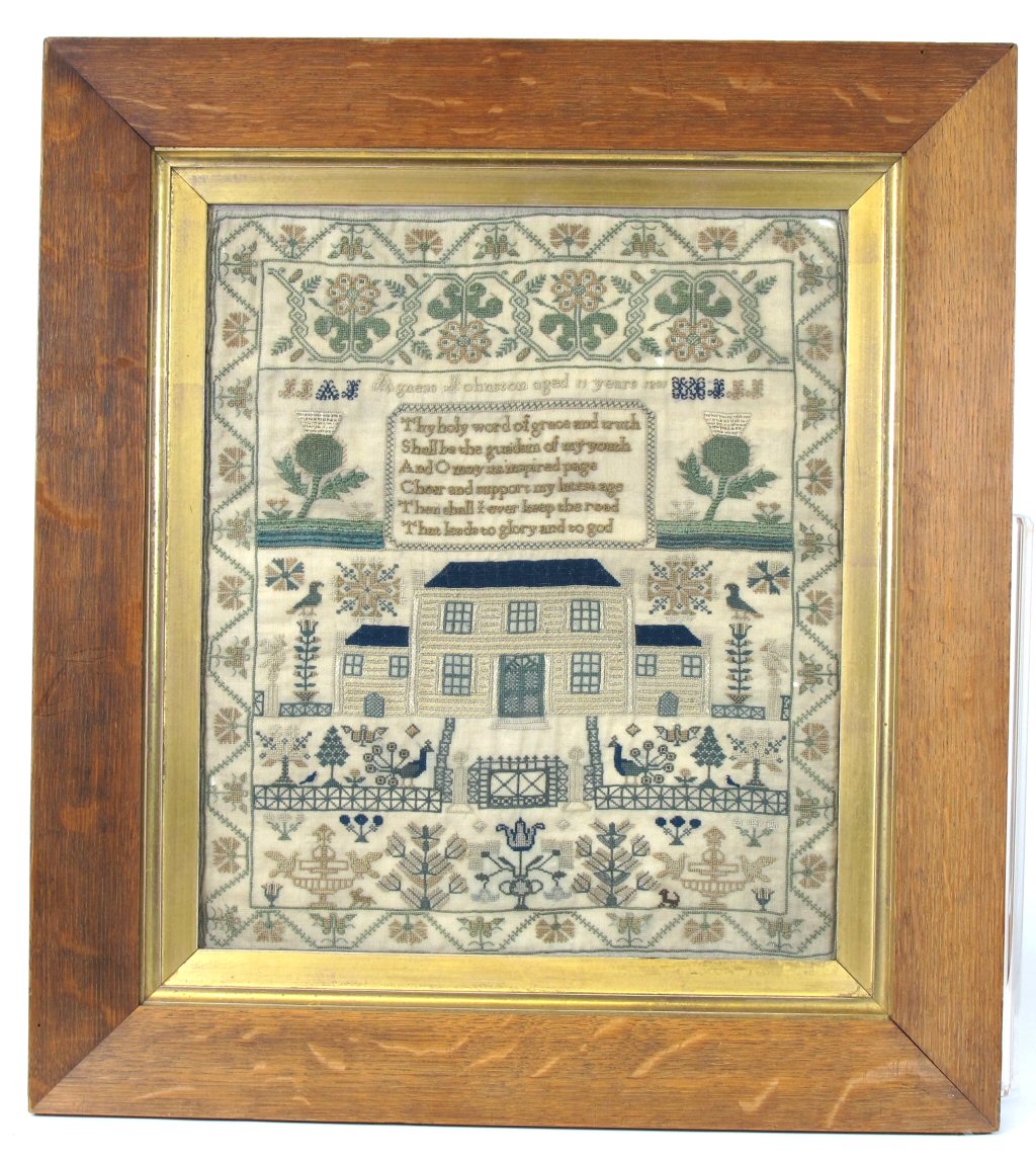 A 19th century Scottish sampler By Agnes Johnston, aged 11 years, 1831