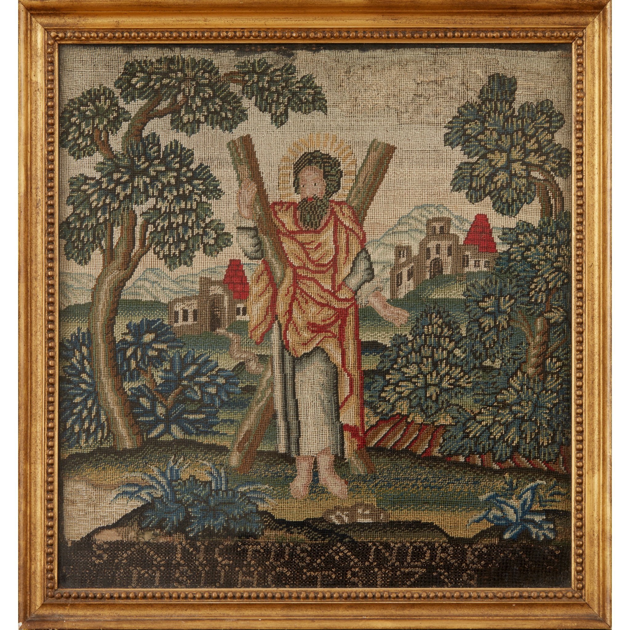 GEORGIAN NEEDLEWORK PANEL