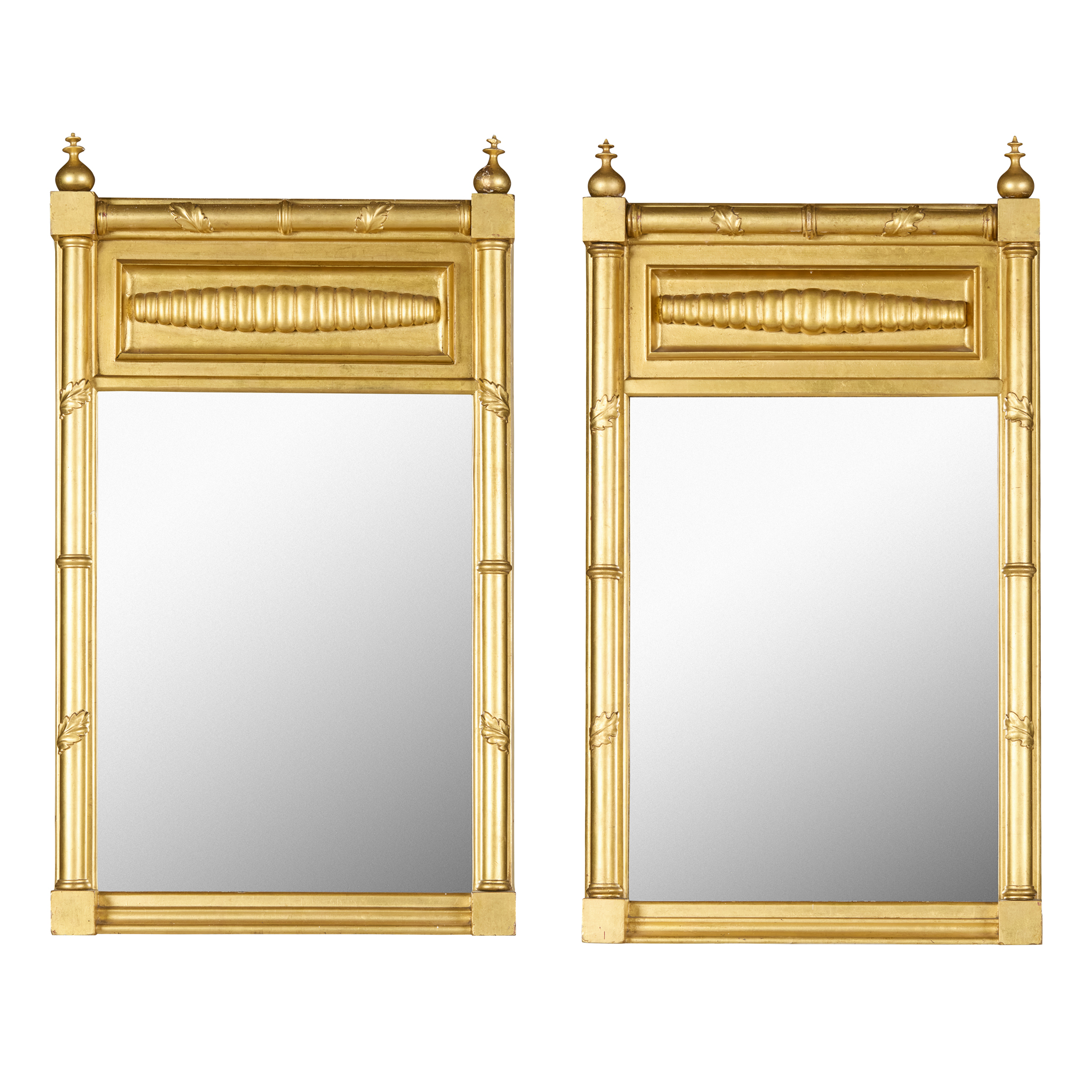 PAIR OF EARLY VICTORIAN GILT PIER MIRRORS