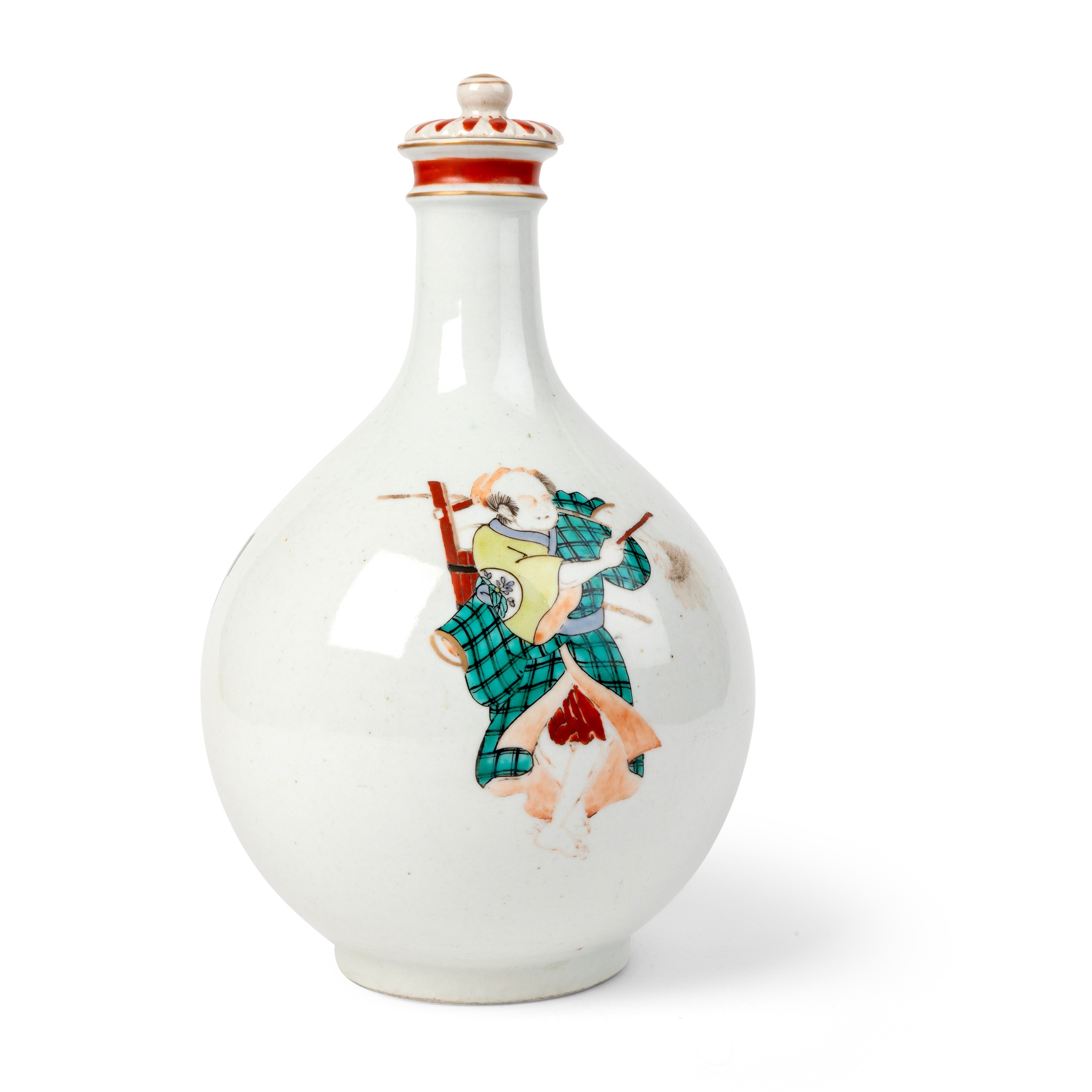 JAPANESE KUTANI LIDDED VASE