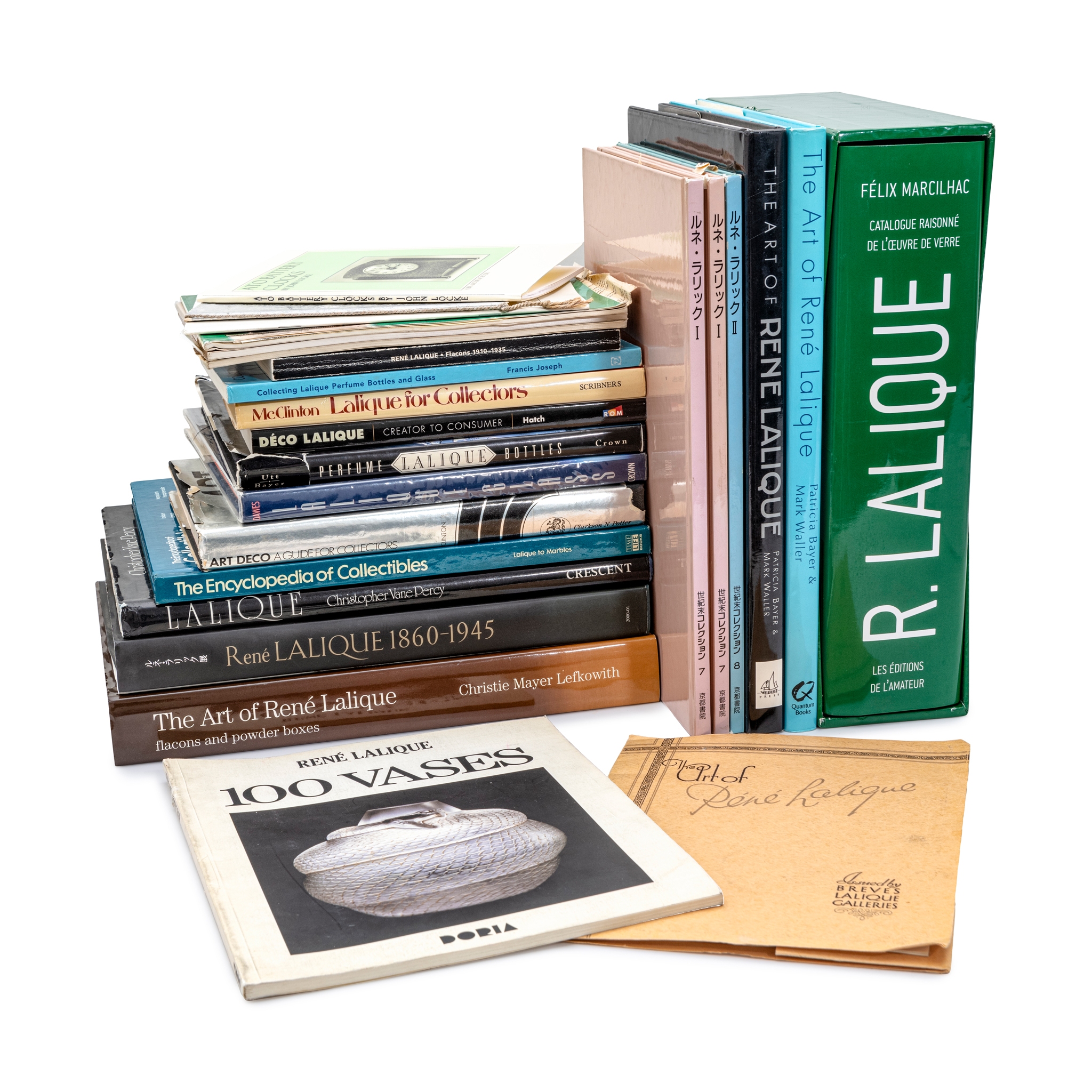 TWENTY-FIVE BOOKS AND CATALOGUES RELATING TO THE WORK OF RENÉ LALIQUE