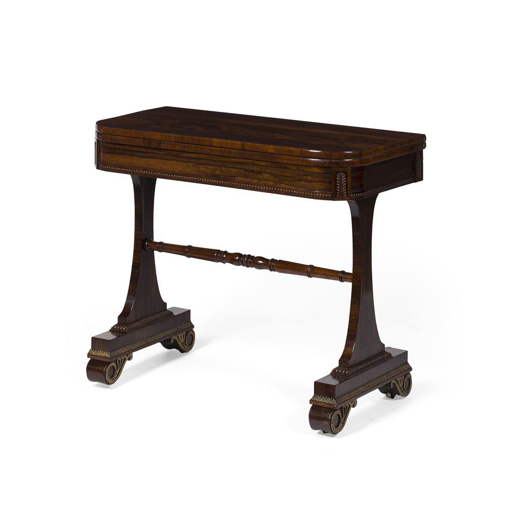 REGENCY ROSEWOOD FOLDOVER CARD TABLE