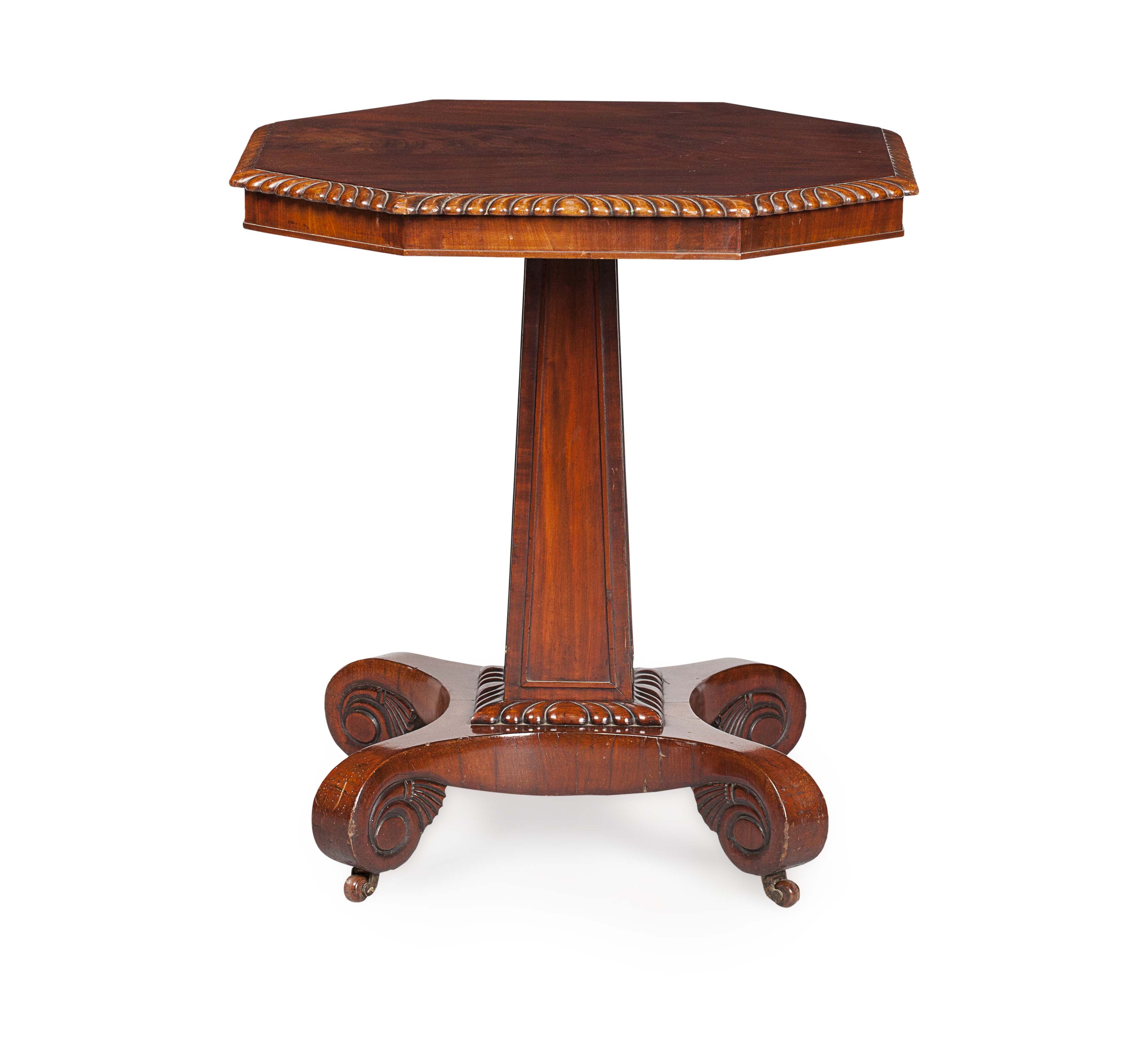 WILLIAM IV MAHOGANY PEDESTAL TABLE