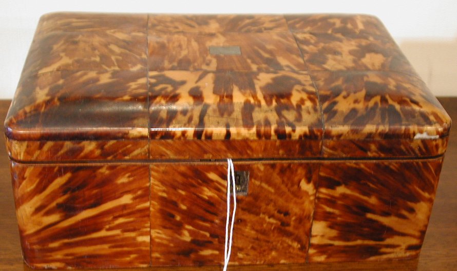 A 19th century tortoiseshell box