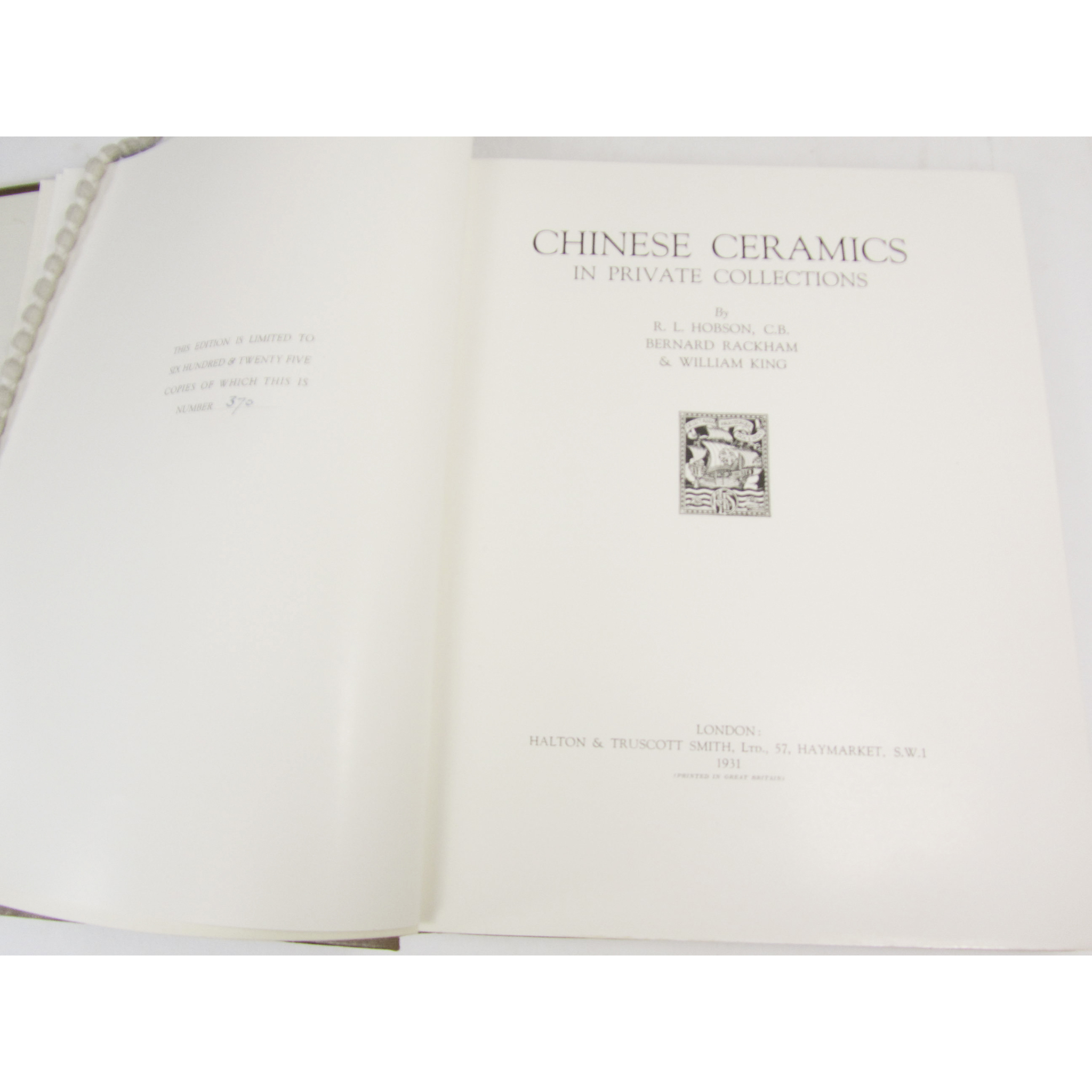 Asian art - Hobson, R.L., Rackham, Bernard & William King