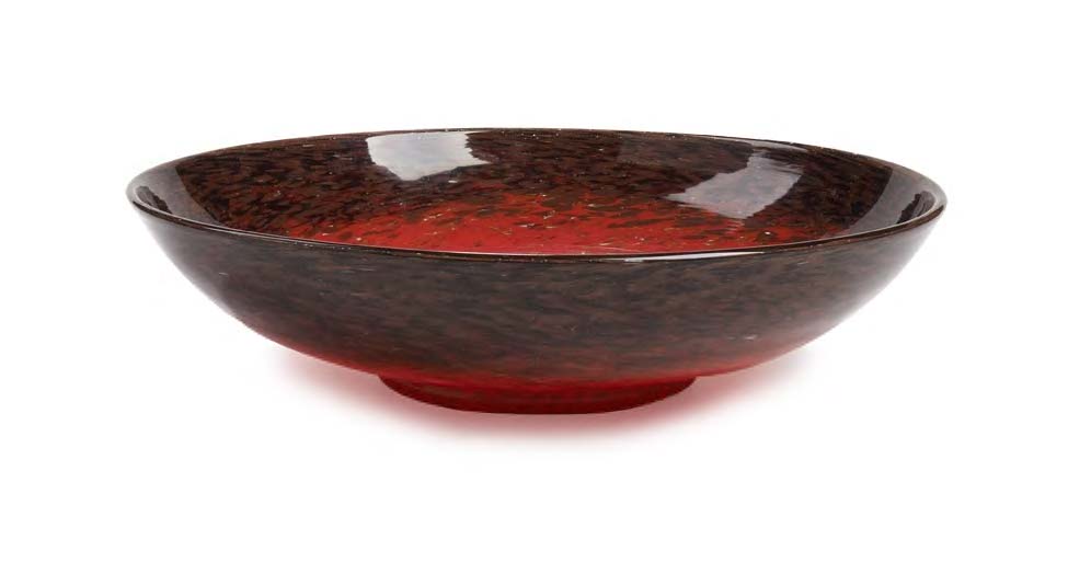 A large Monart bowl,