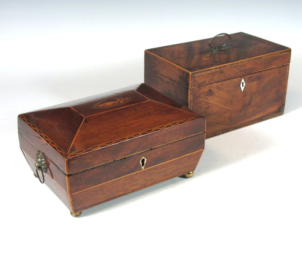 A Regency mahogany work box