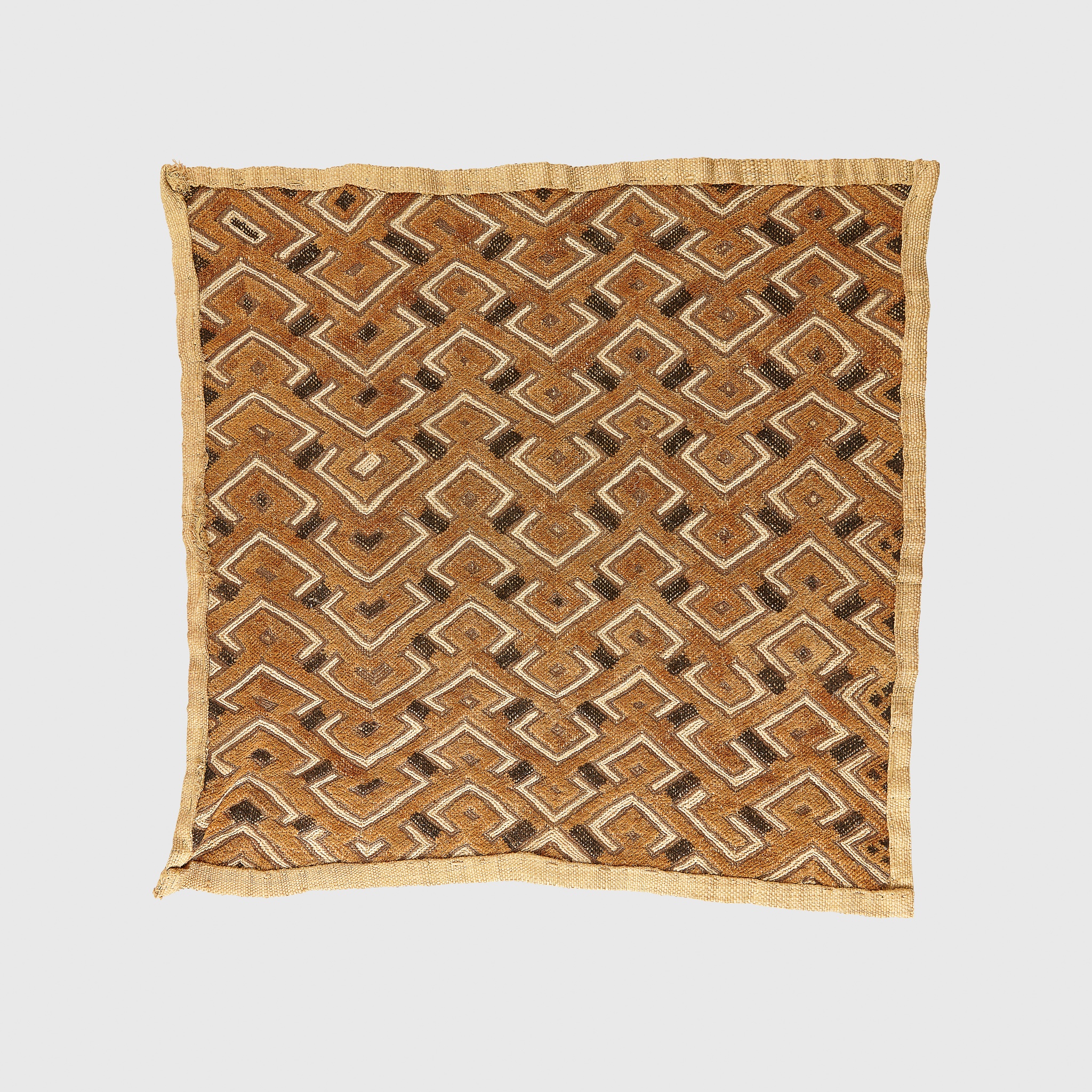 FOUR KUBA SHOOWA TEXTILE PANELS