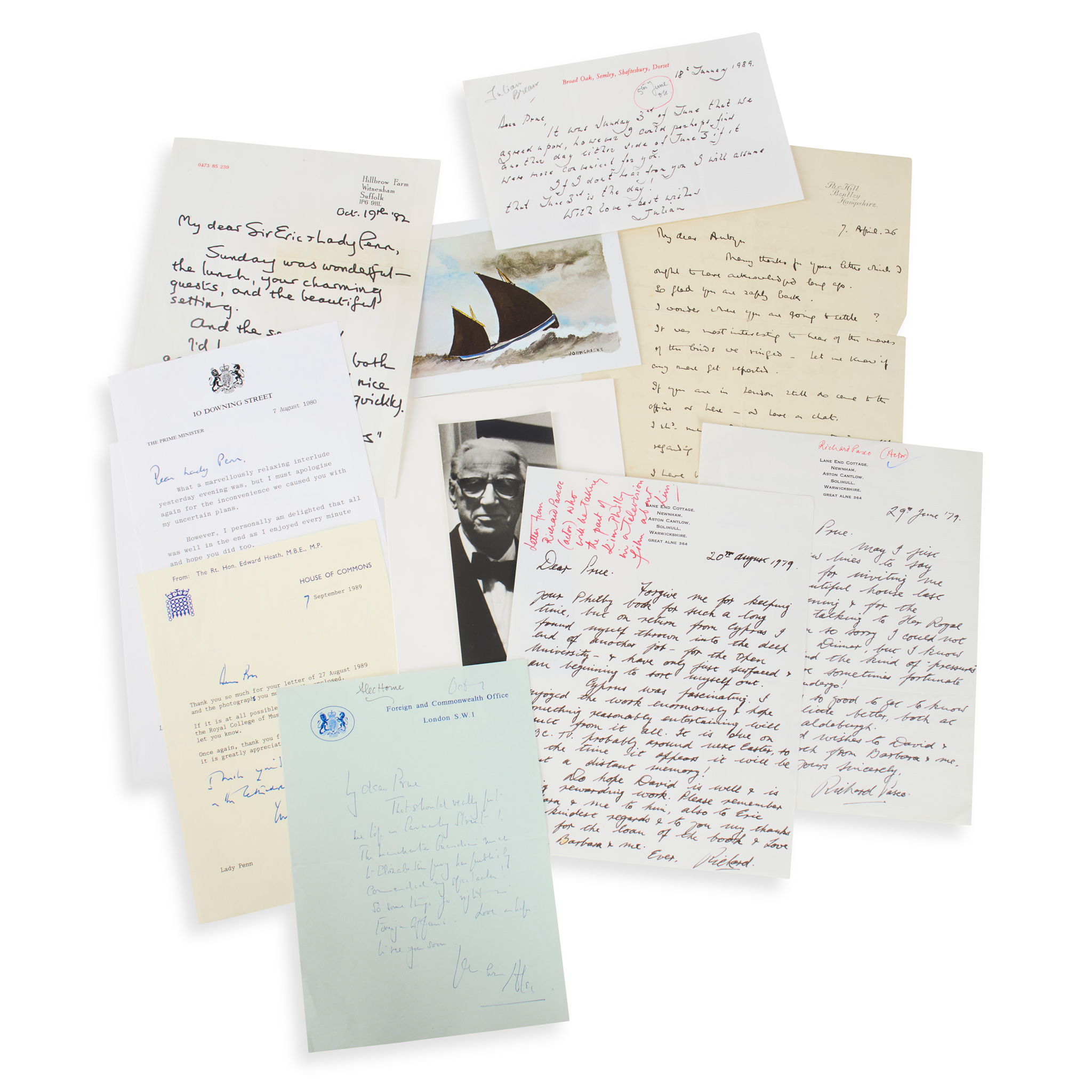 Letters from famous personalities