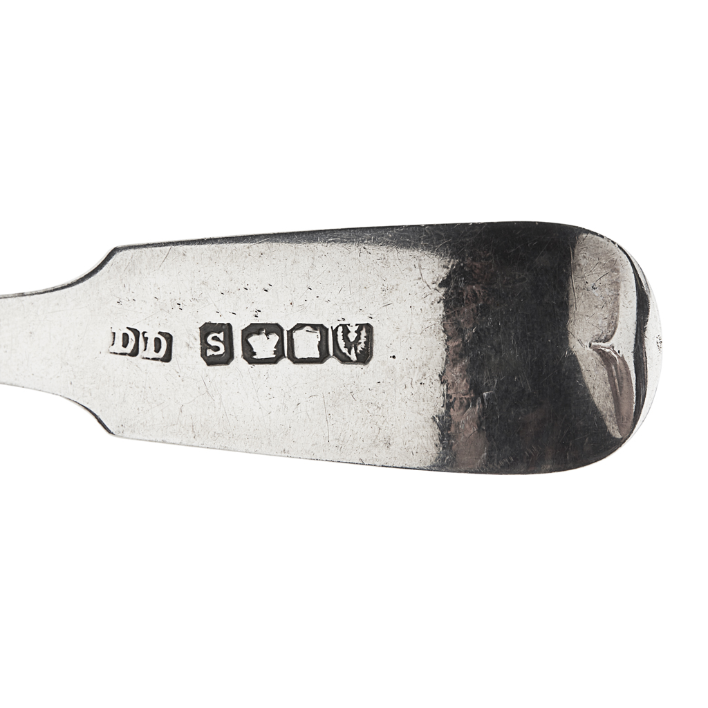 DUNDEE - A set of six Scottish provincial cream ladles