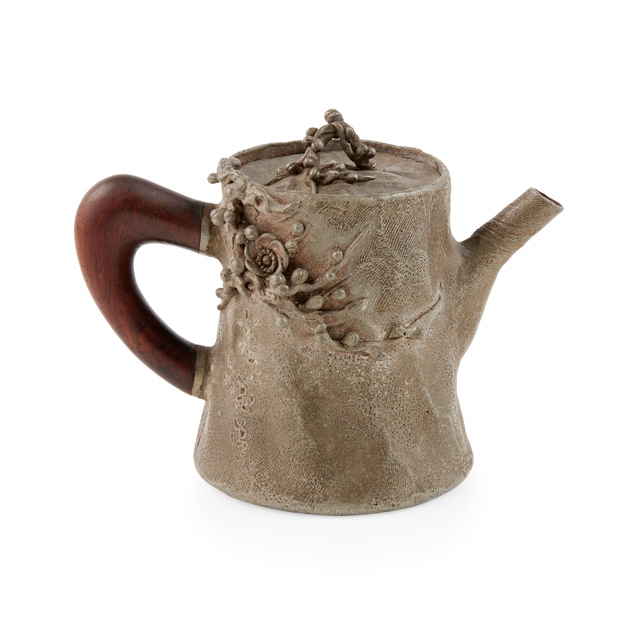 METAL TEAPOT WITH WOODEN HANDLE